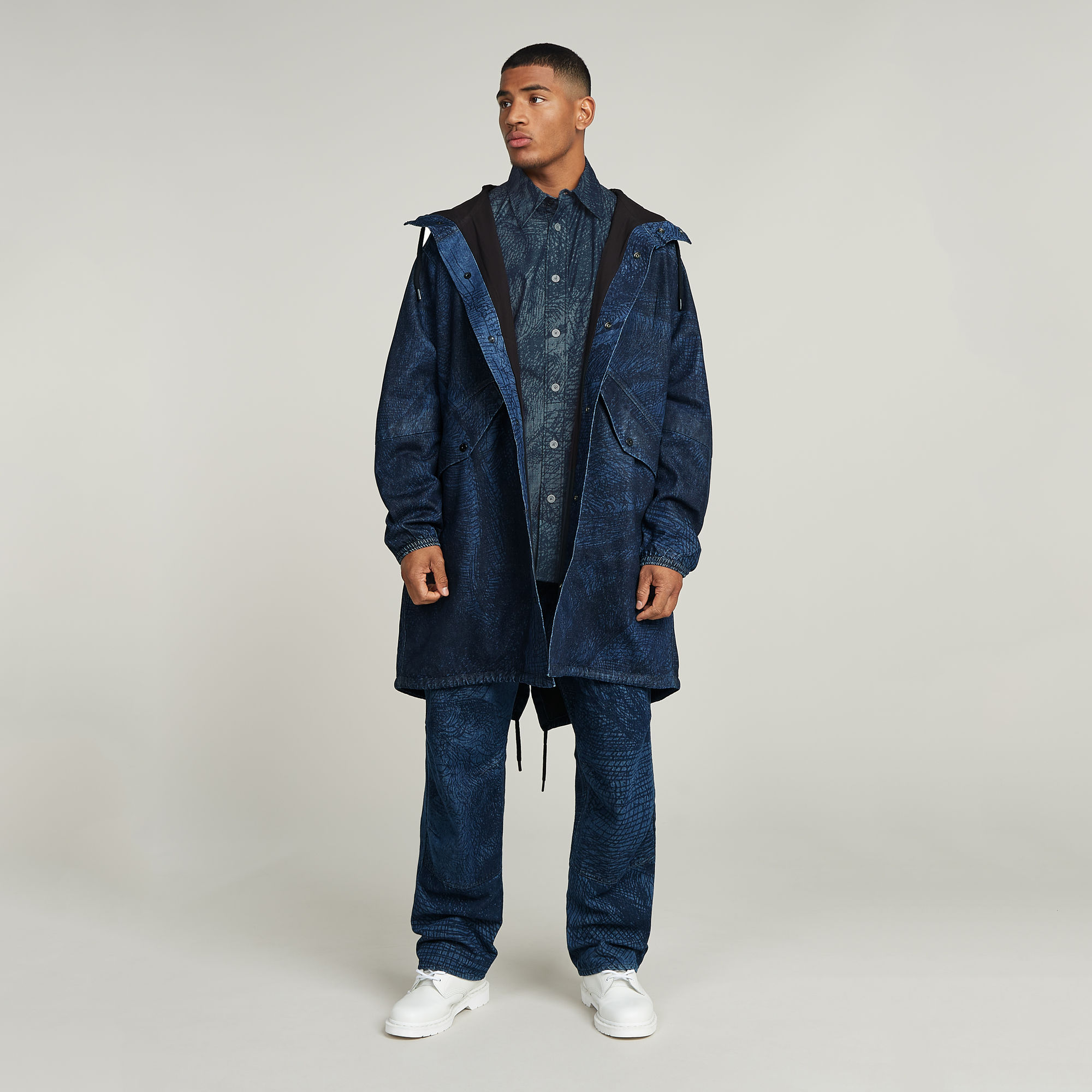 G-Star RAW Rembrandt Unisex Denim Parka Meerkleurig Heren