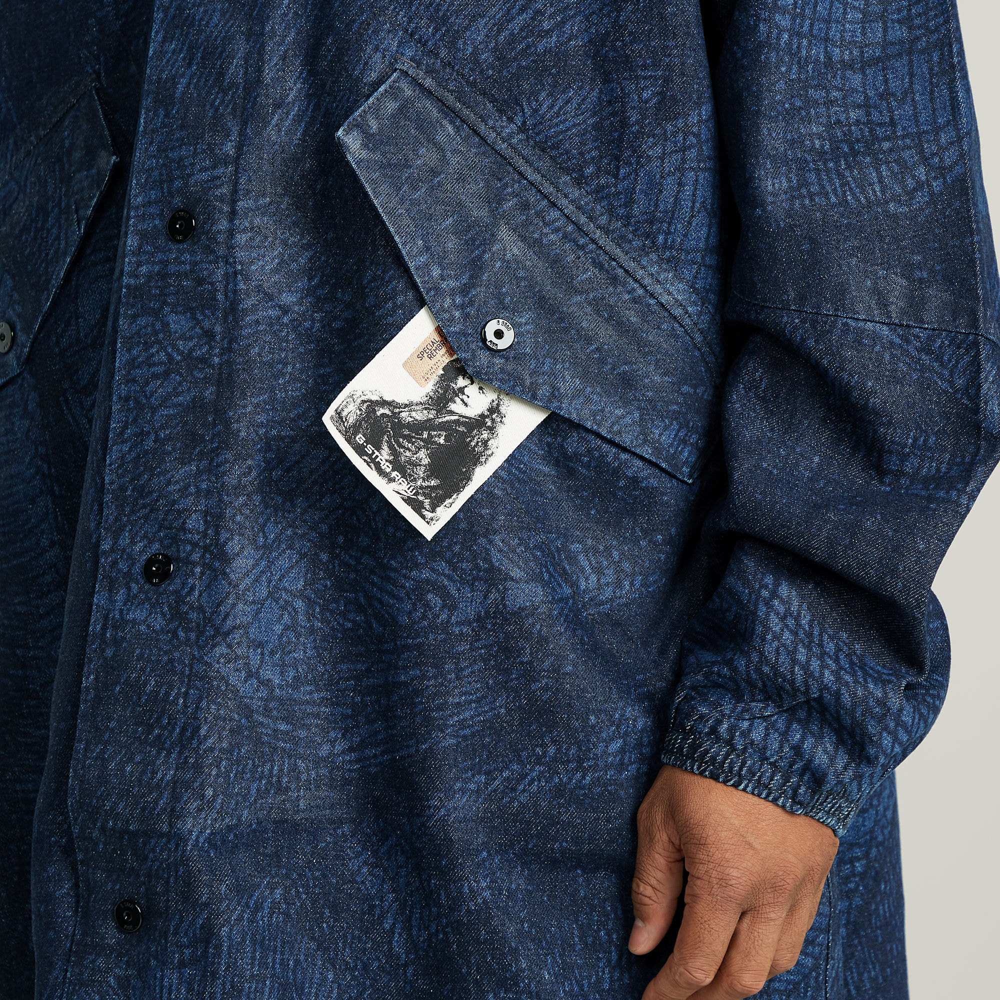 G-Star RAW Rembrandt Unisex Denim Parka Meerkleurig Heren