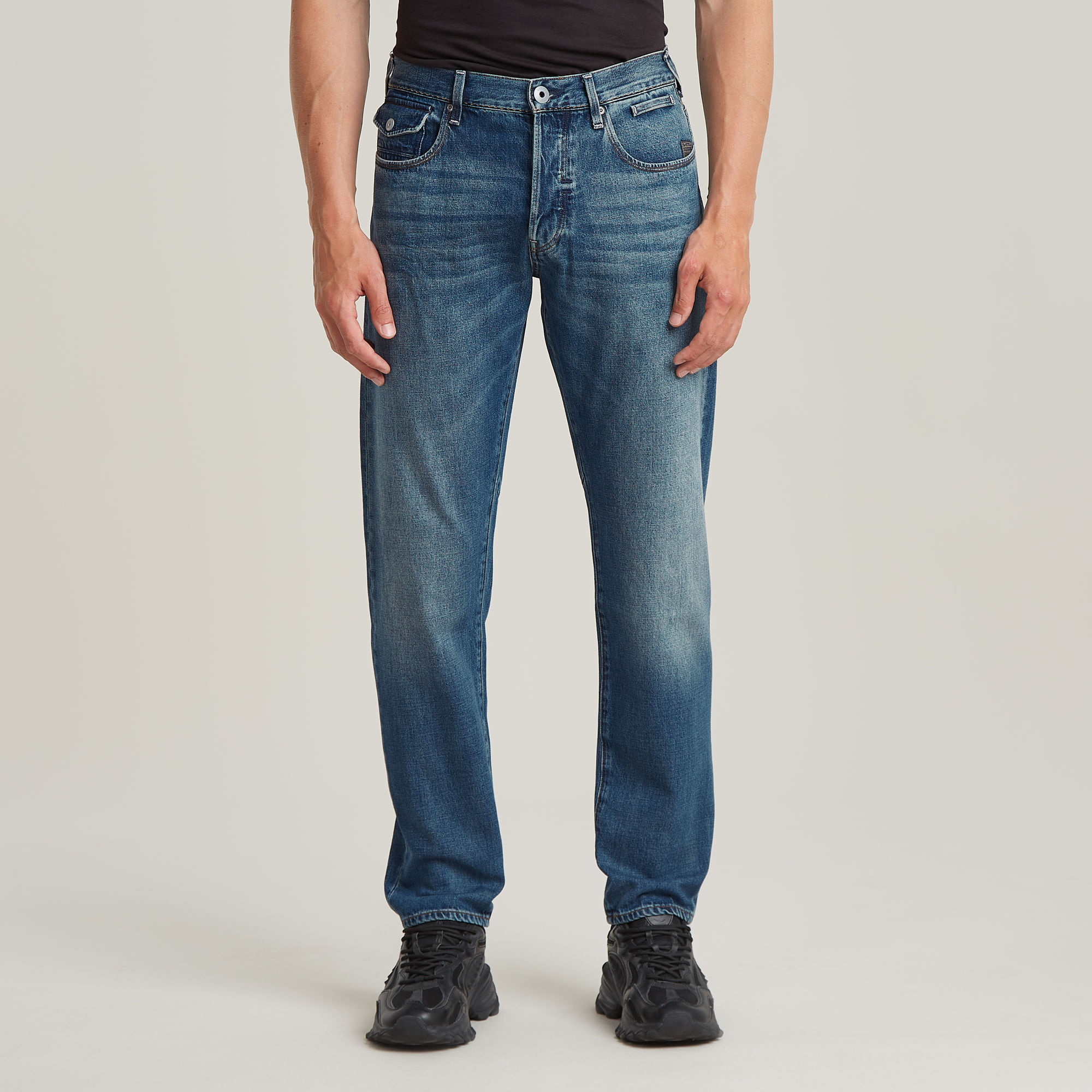 Morry FWD 3D Regular Tapered Jeans - Mittelblau - Herren