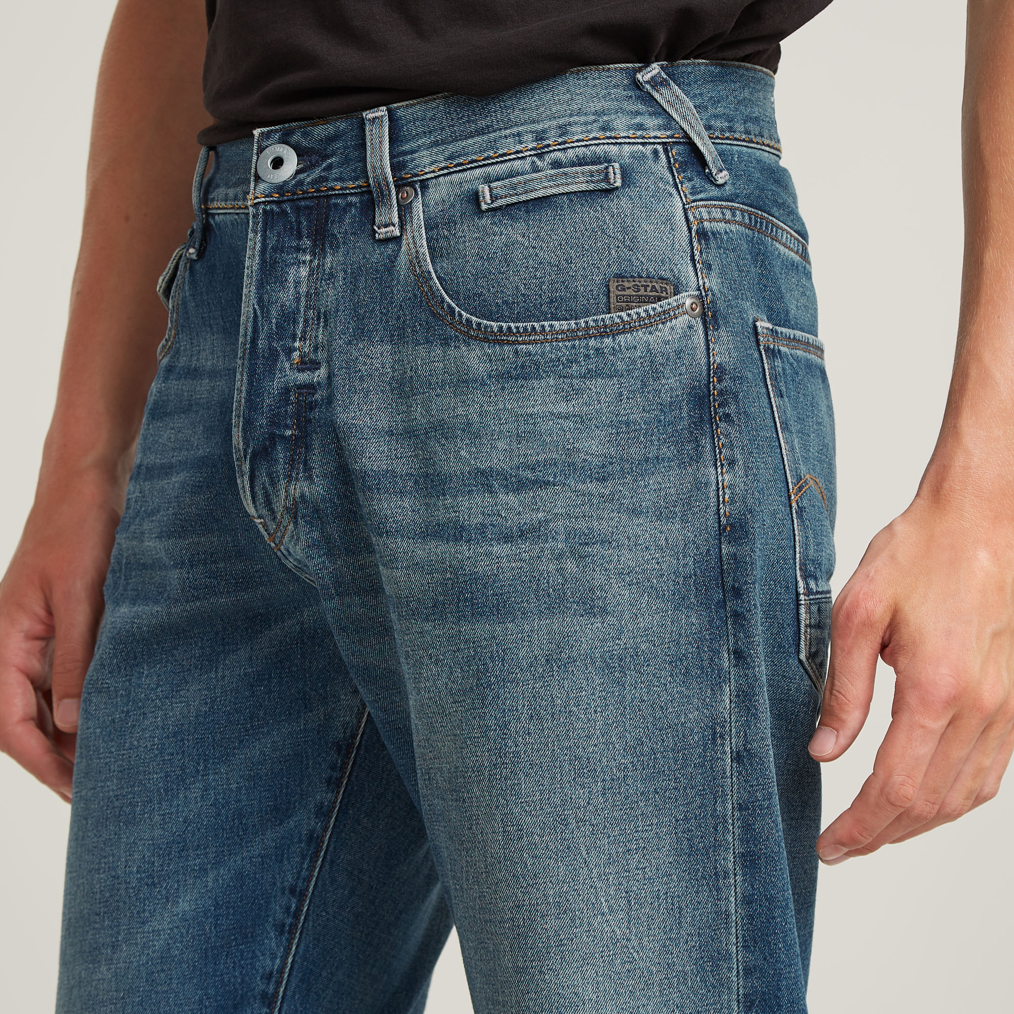 G-Star RAW Morry FWD 3D Regular Tapered Jeans Midden blauw Heren