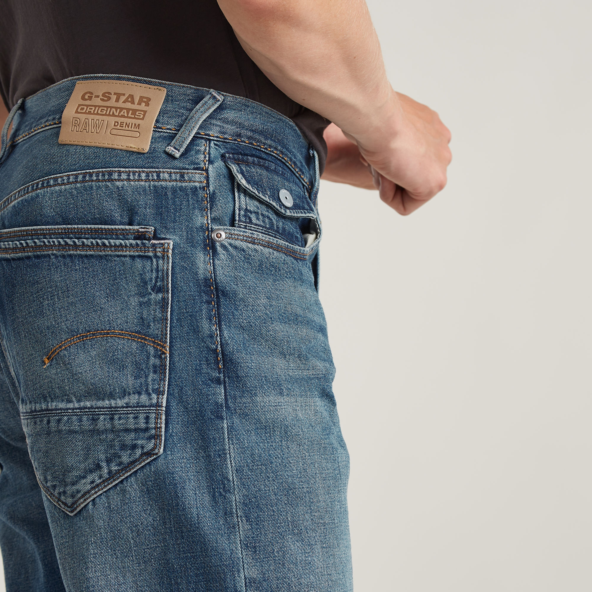 G-Star RAW Morry FWD 3D Regular Tapered Jeans Midden blauw Heren