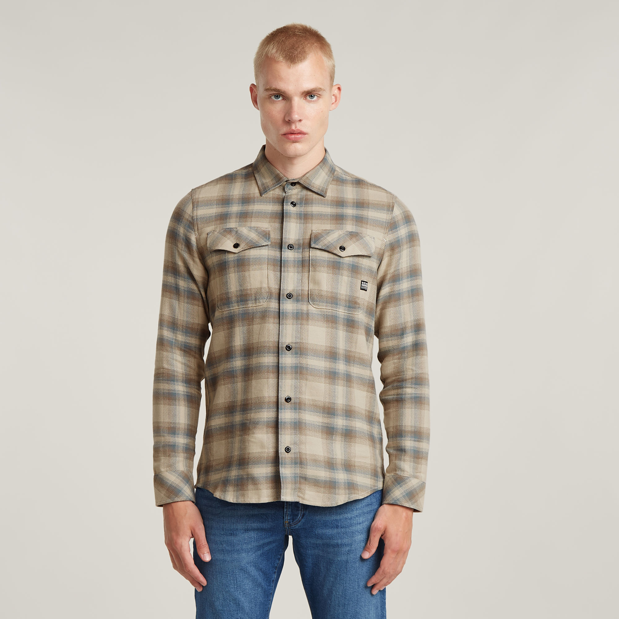 

Marine Slim Shirt - Meerkleurig - Heren