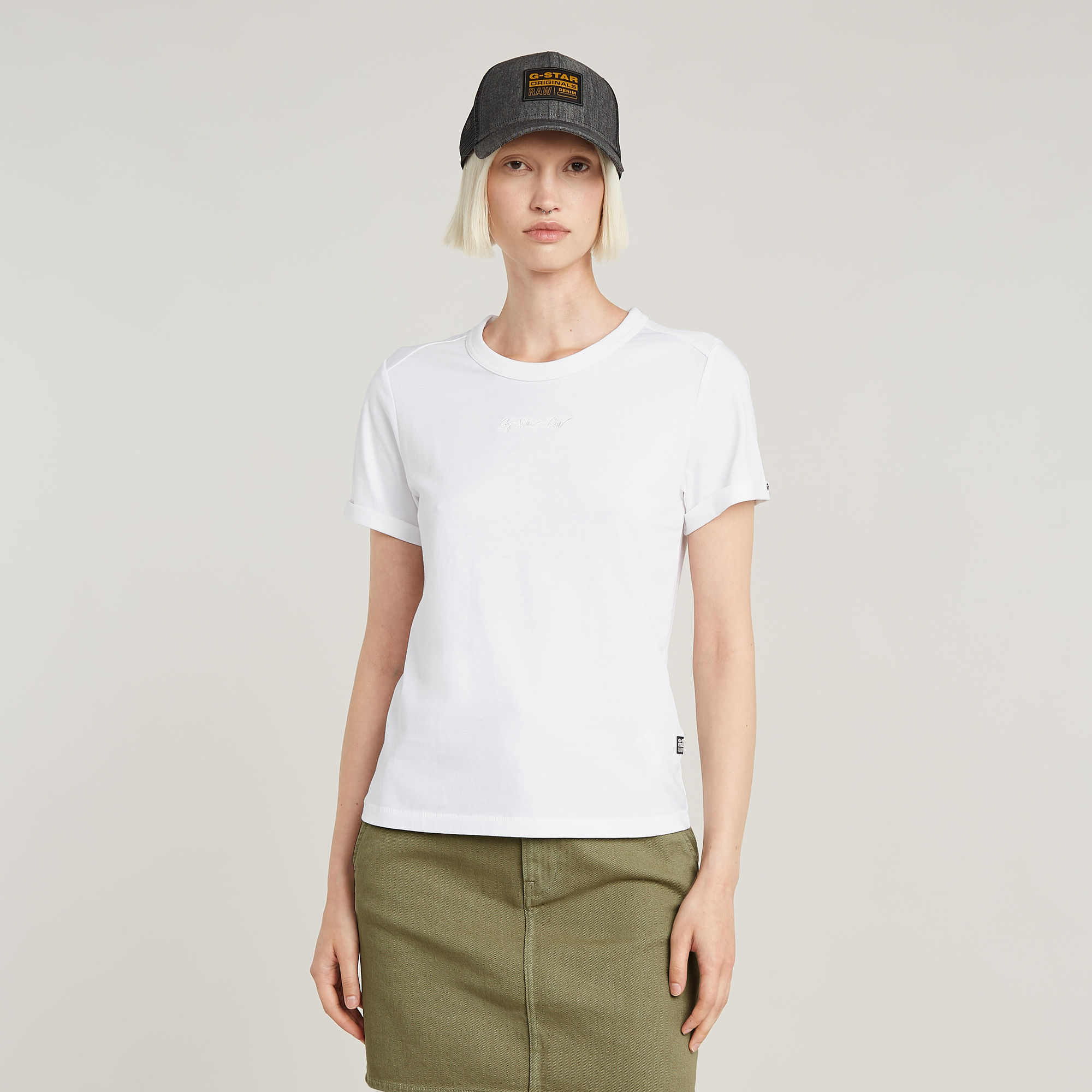 G-Star RAW Embro G-Script Logo Top - Wit - Dames