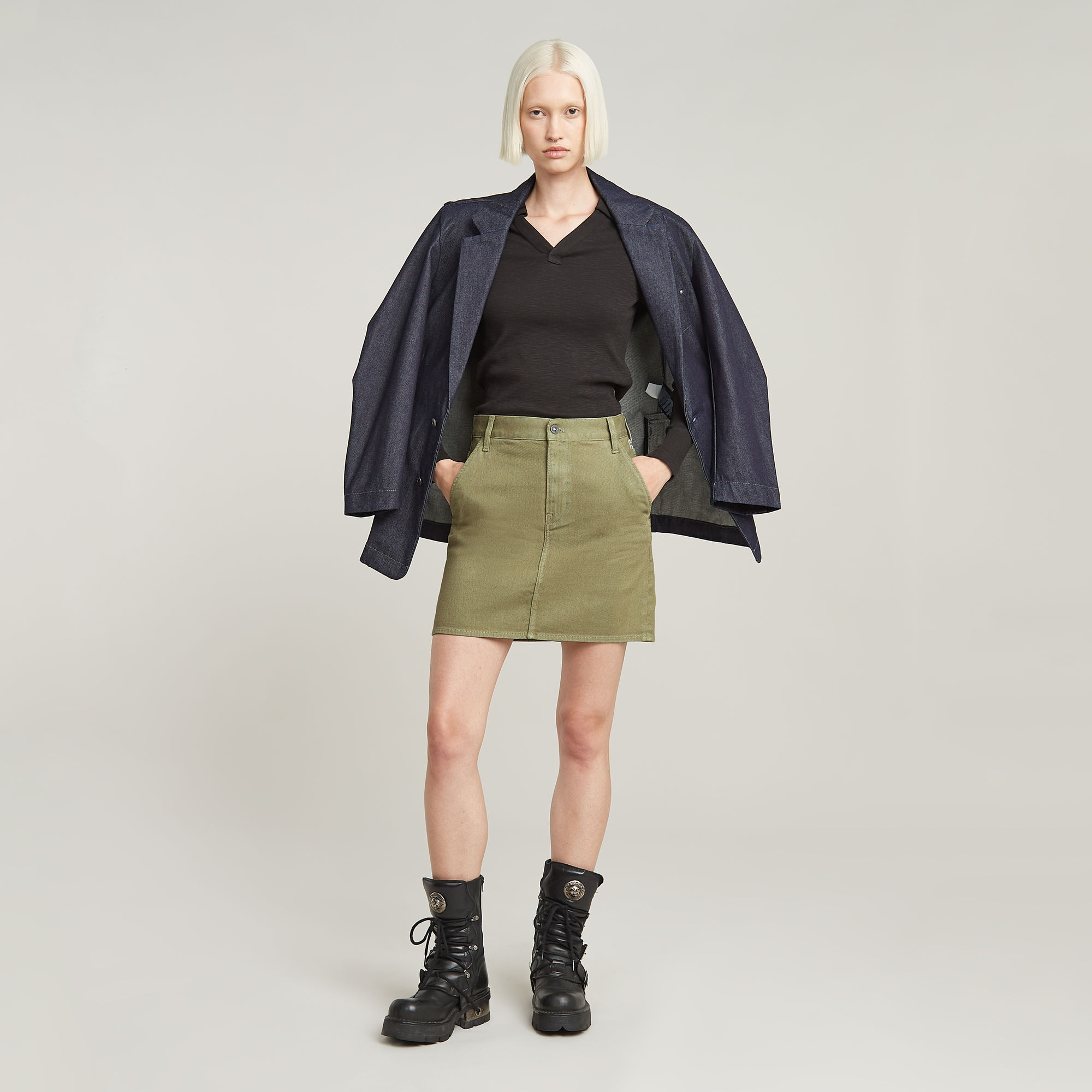 G-Star RAW Viktoria Chino Korte Rok Groen Dames