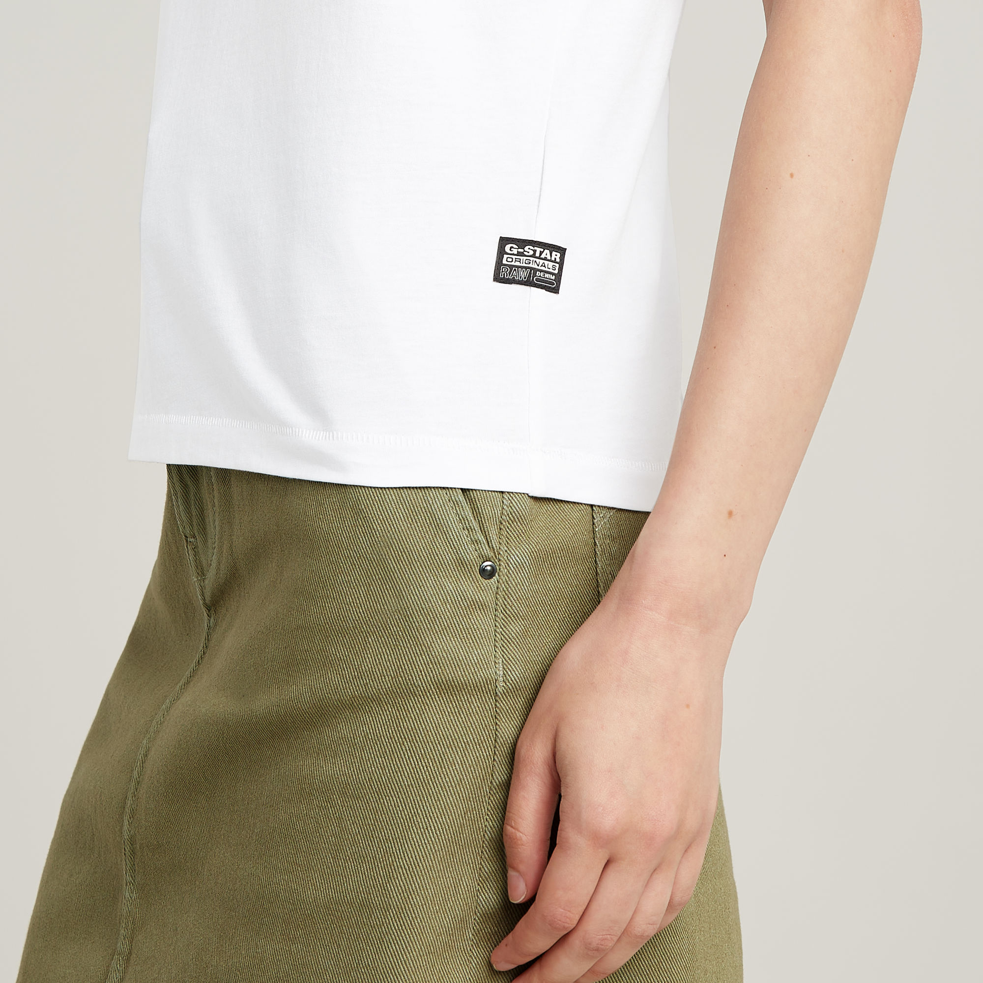 G-Star RAW Embro G-Script Logo Top Wit Dames