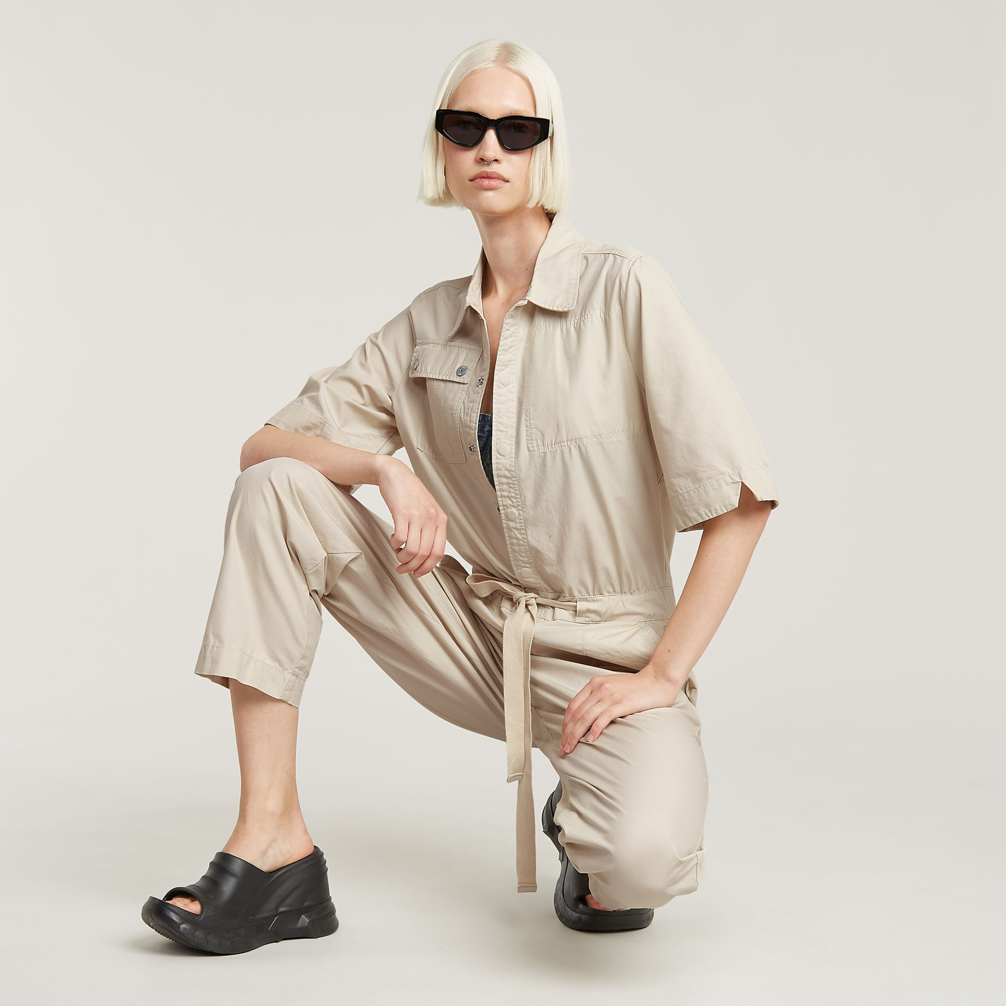 G-Star RAW Army Jumpsuit Wit Dames