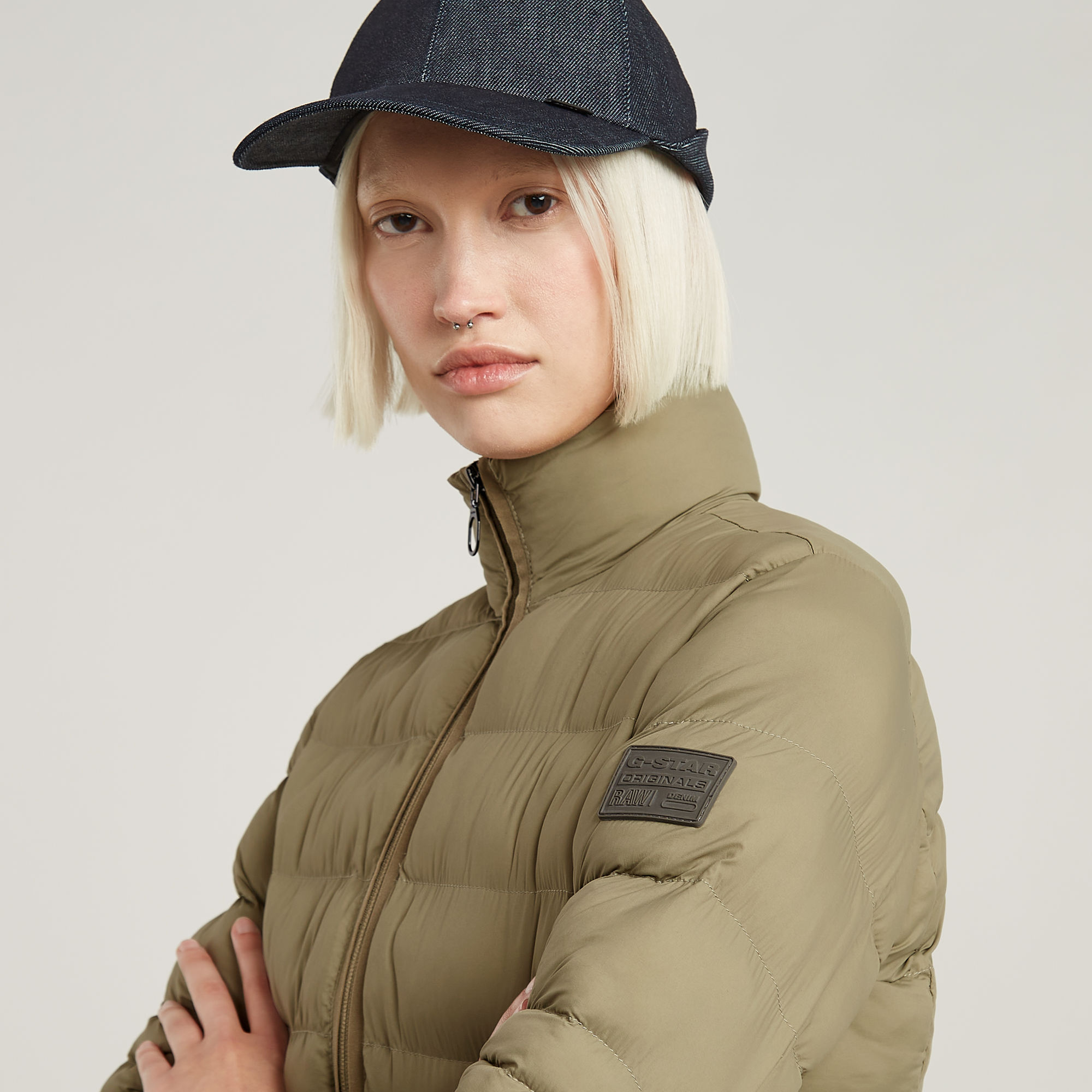 G-Star RAW Lichtgewicht Gewatteerd Jack Groen Dames