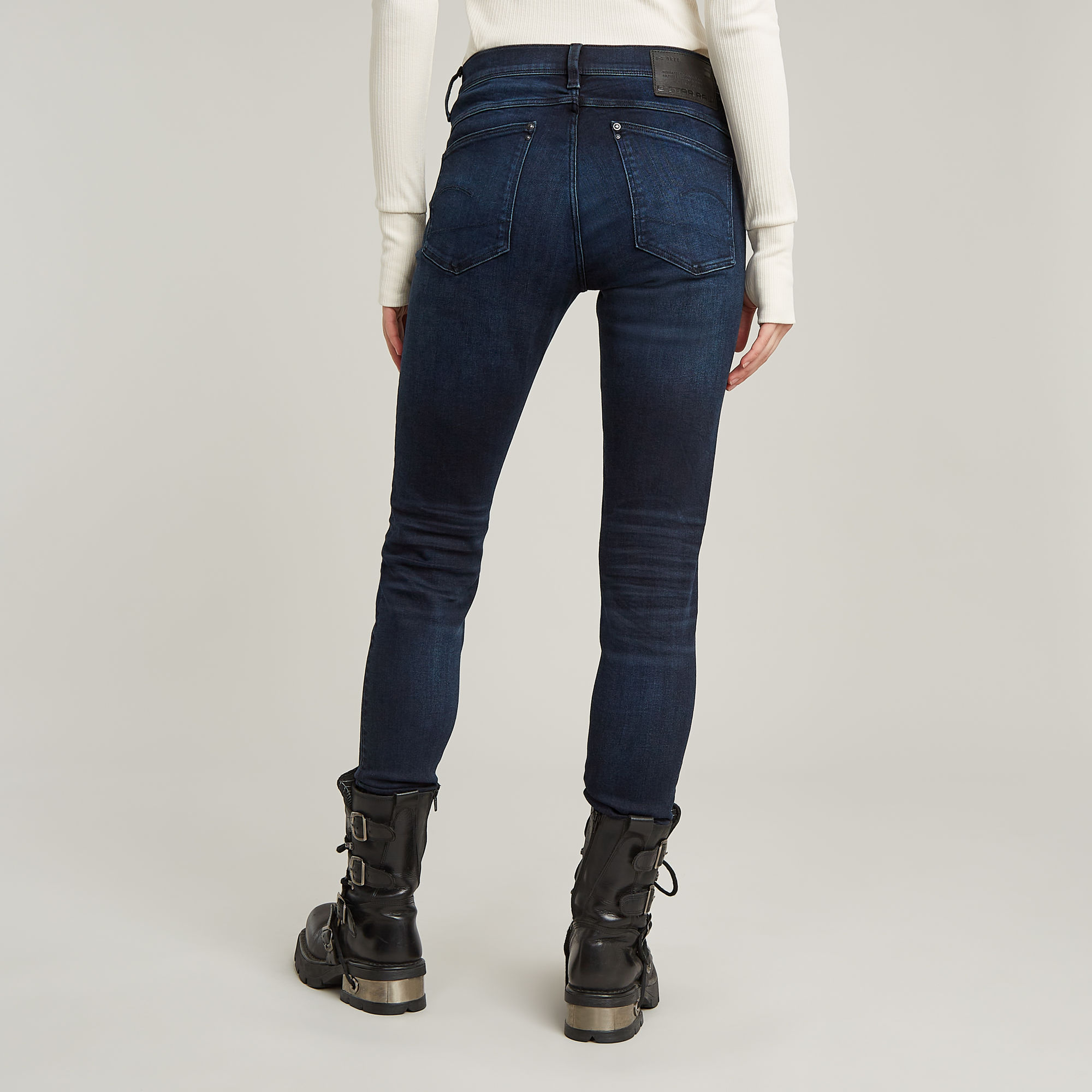 G-Star RAW Lhana Super Skinny Jeans Donkerblauw Dames