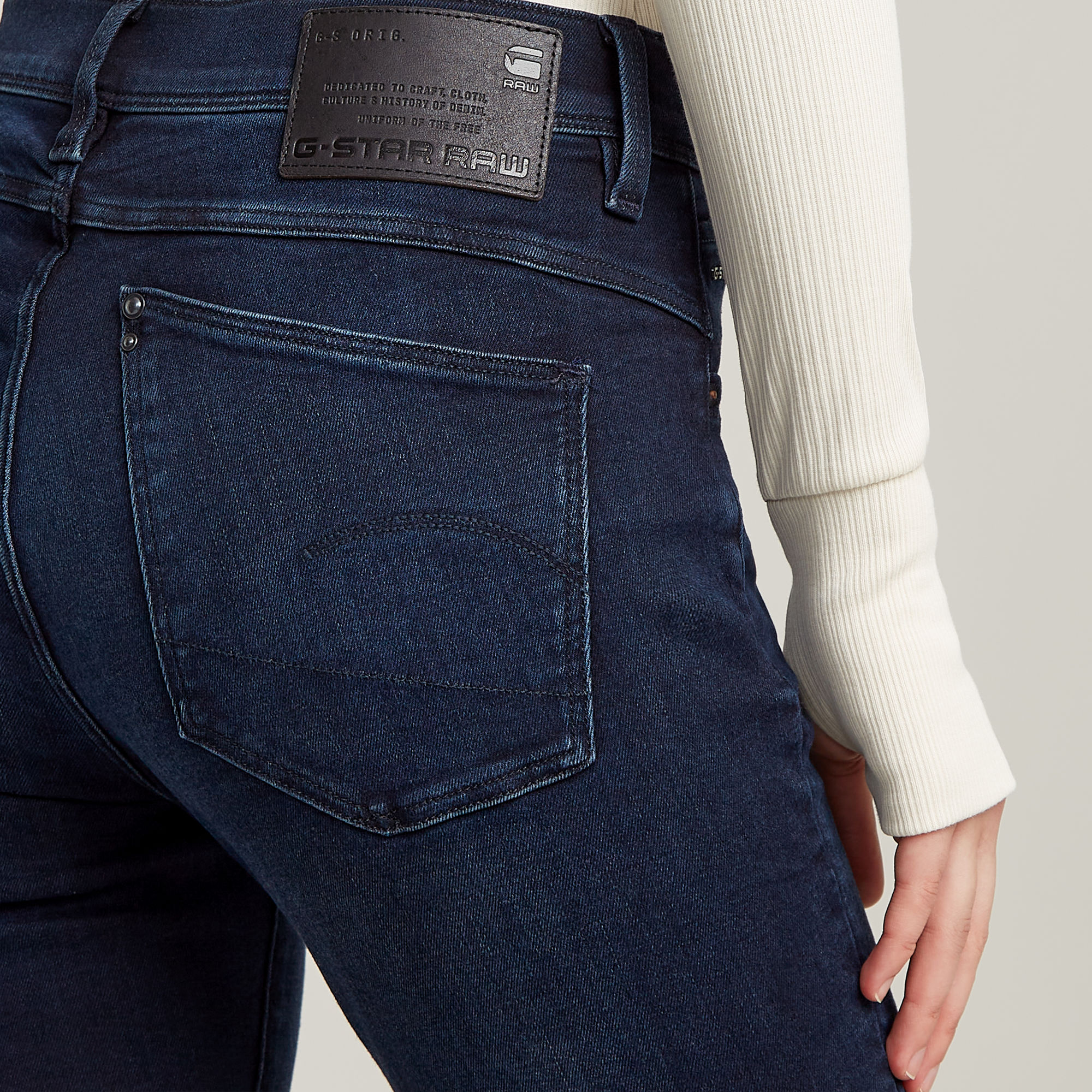 G-Star RAW Lhana Super Skinny Jeans Donkerblauw Dames
