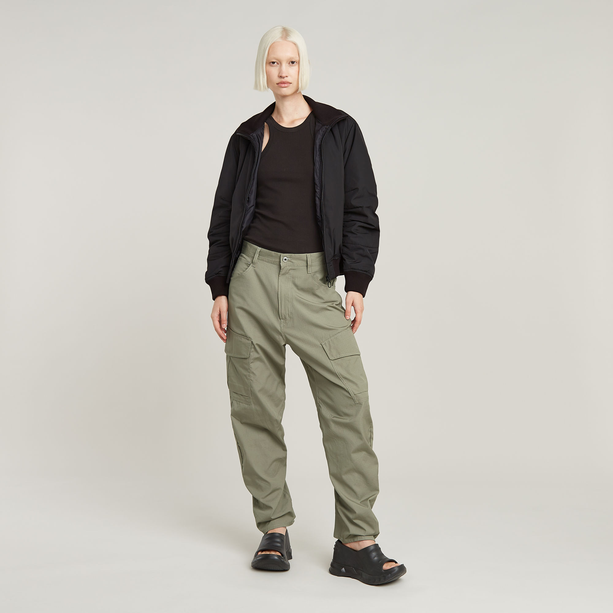 G-Star RAW Cargo Broek 3D Boyfriend Groen Dames