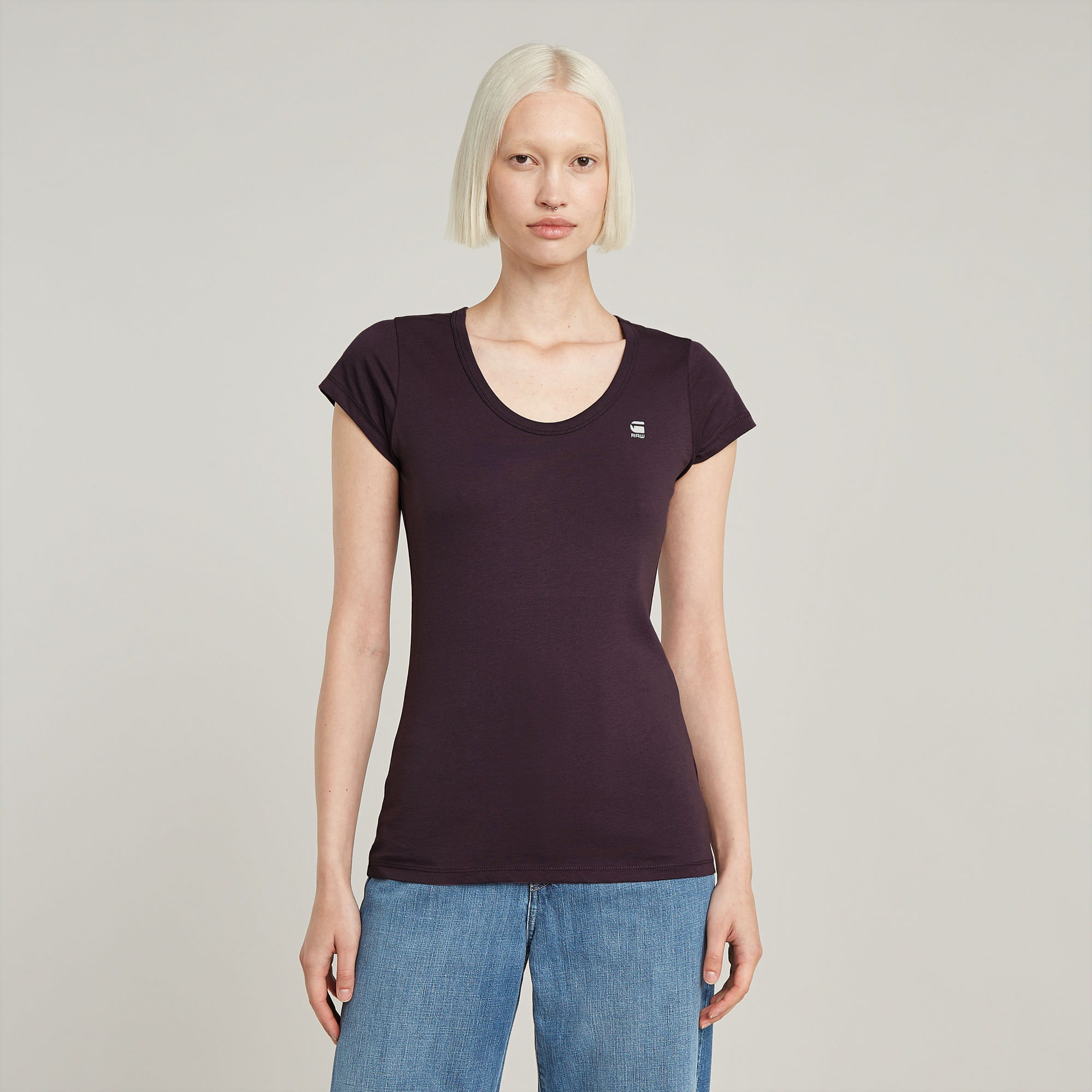 Slim Top - Lila - Damen