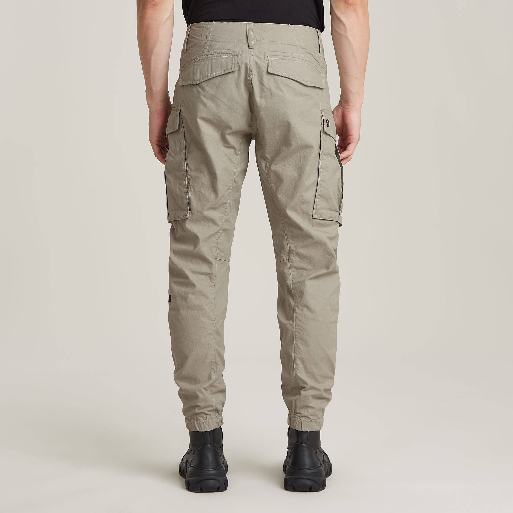 G-Star RAW Cargo Broek 3D Regular Tapered Cuffed Beige Heren
