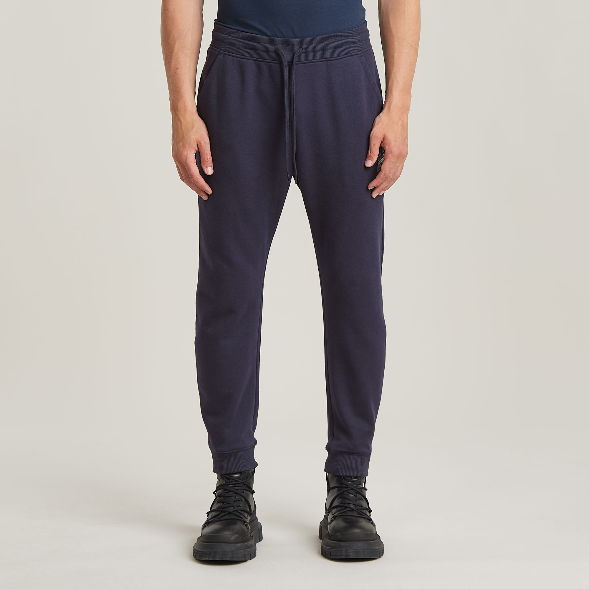 G-Star RAW Logo Sweatpant Donkerblauw Heren