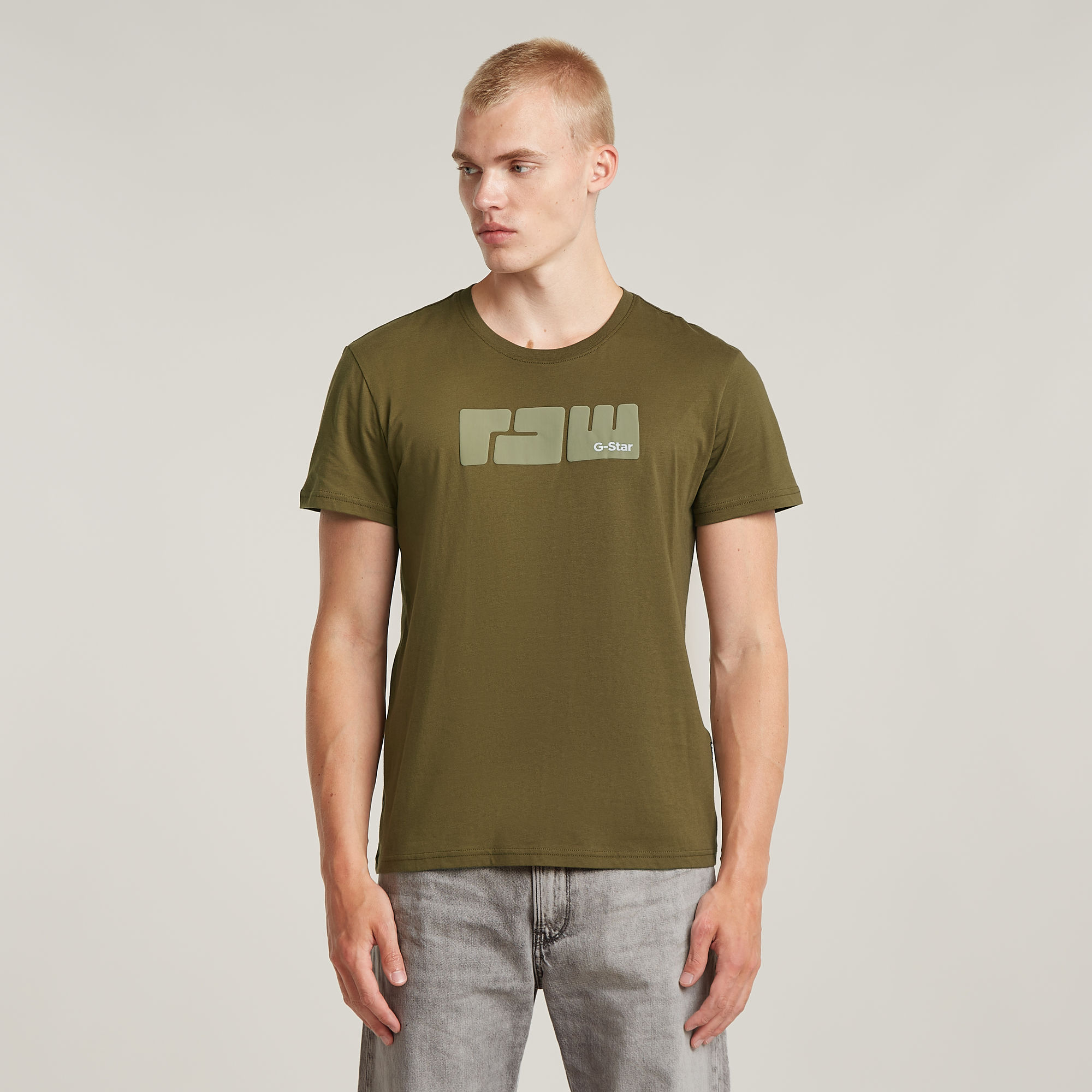 RAW Puff T-Shirt - Grün - Herren