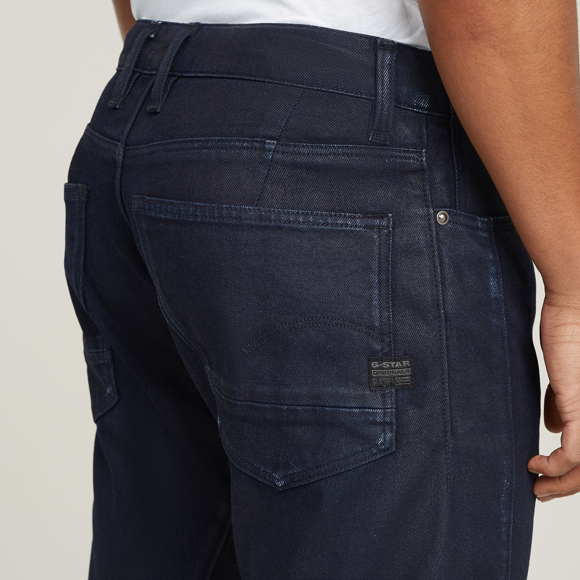 G-Star RAW Moto Cross 3D Slim Jeans Donkerblauw Heren