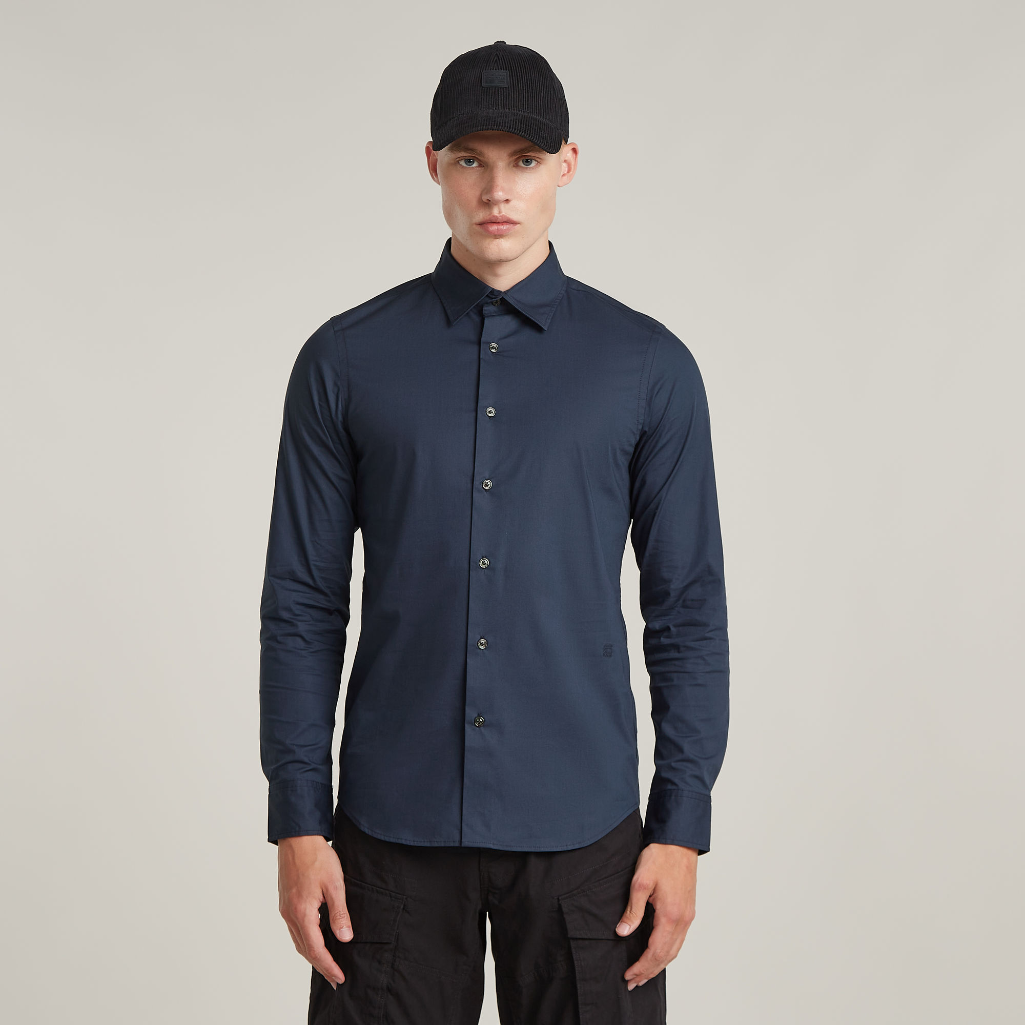 

Slim Hemd - Dunkelblau - Herren