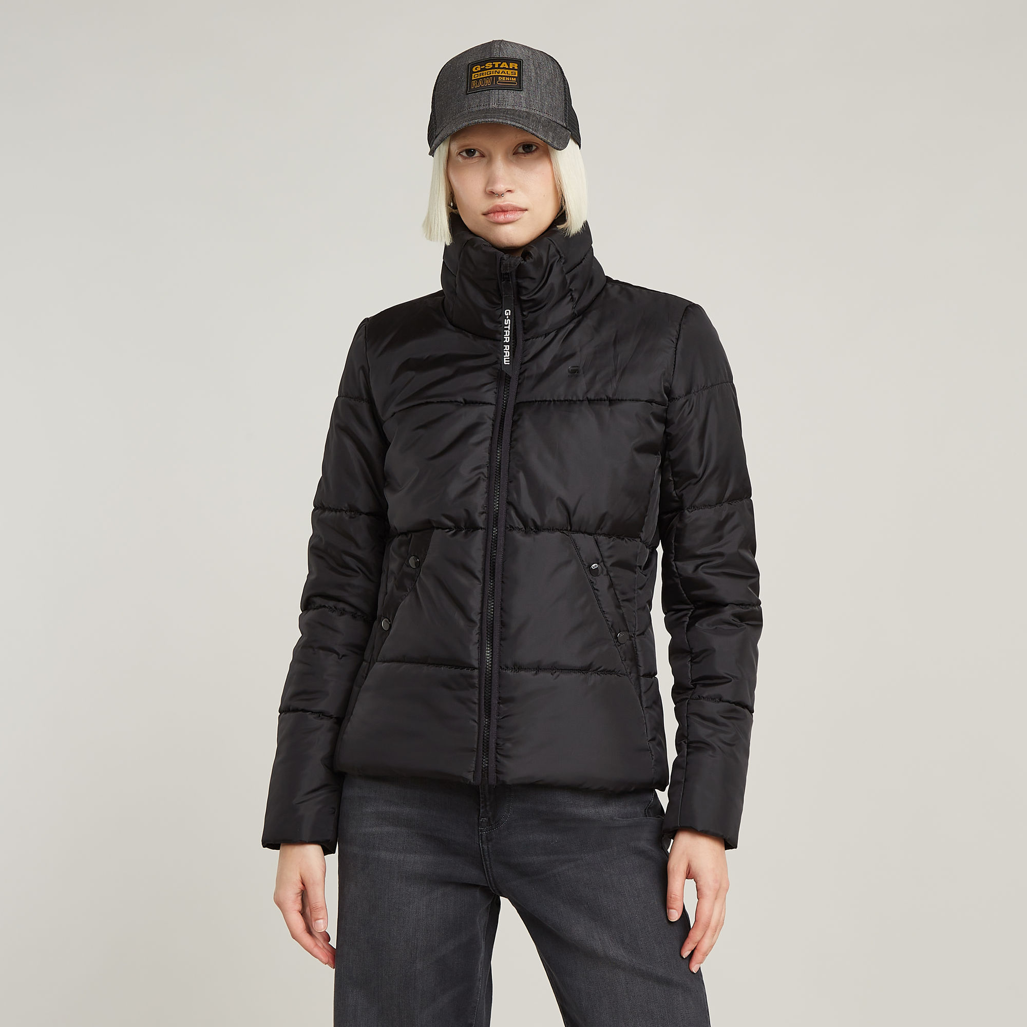 G-Star RAW Gewatteerd Jack Midweight Zwart Dames