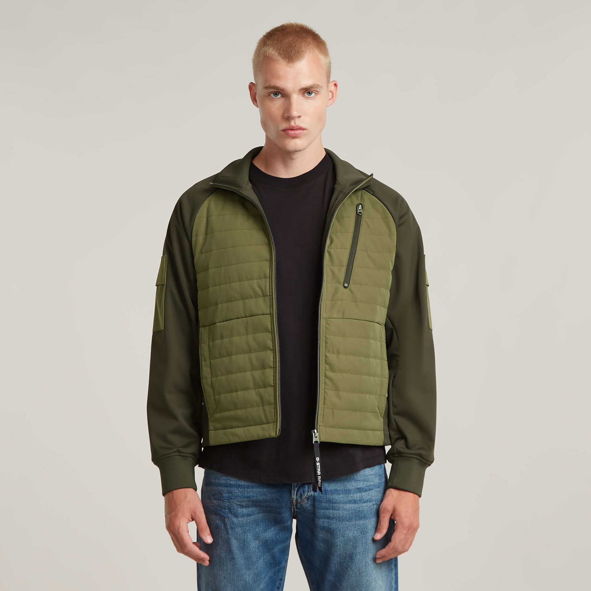G-Star RAW Track Cargo Softshell Jack Groen Heren
