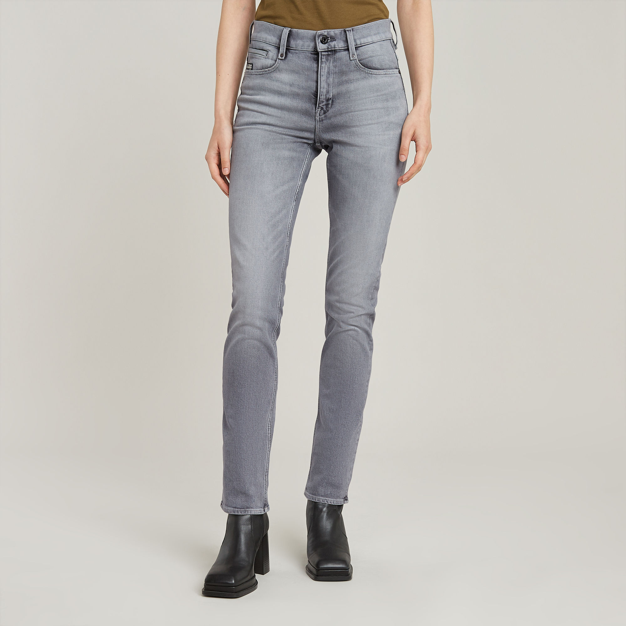 Noxer Straight Jeans - Grau - Damen