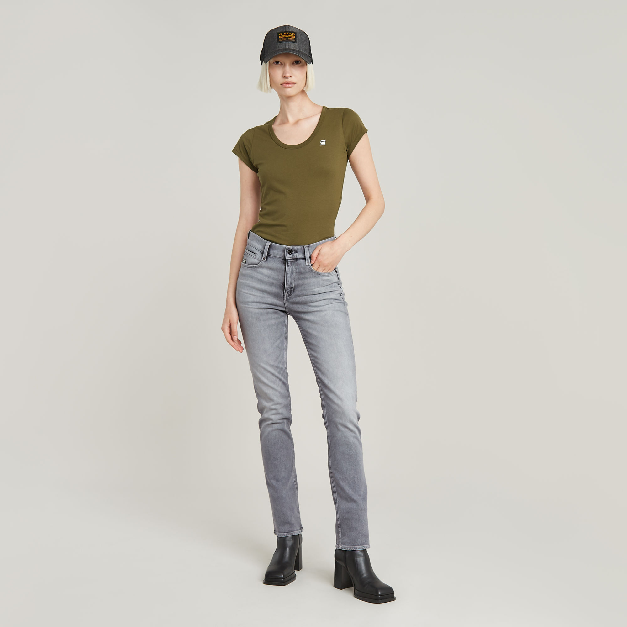 G-Star RAW Slim Top Groen Dames