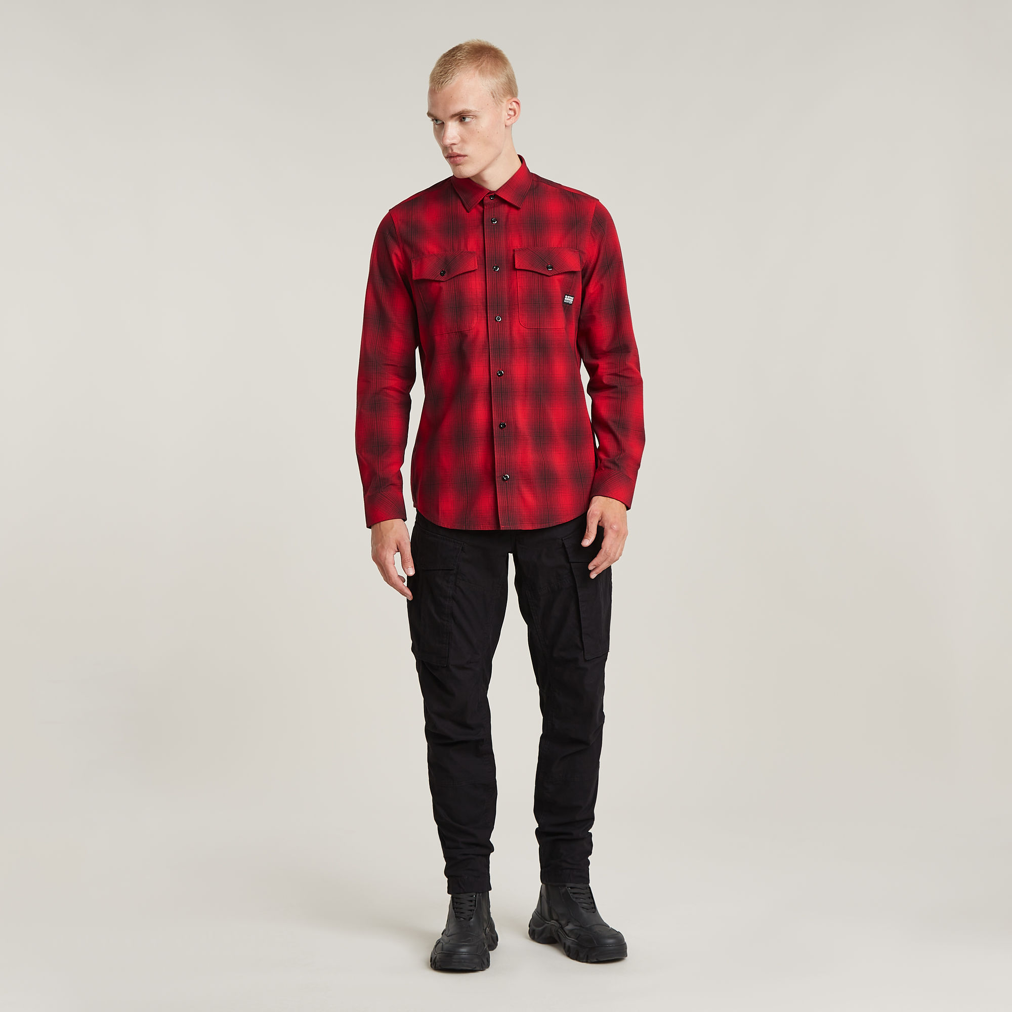 G-Star RAW Cargo Broek 3D Regular Tapered Cuffed Zwart Heren