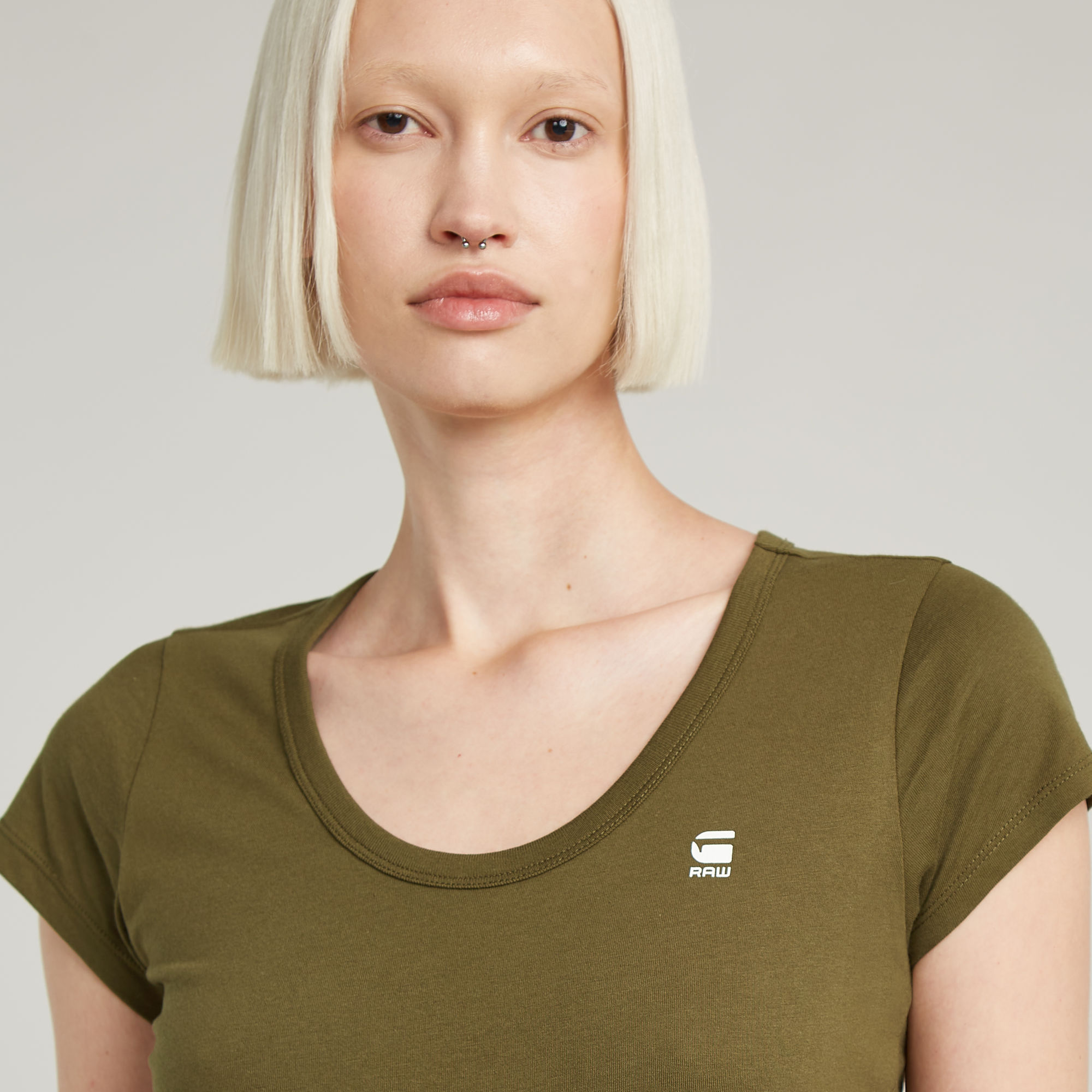 G-Star RAW Slim Top Groen Dames