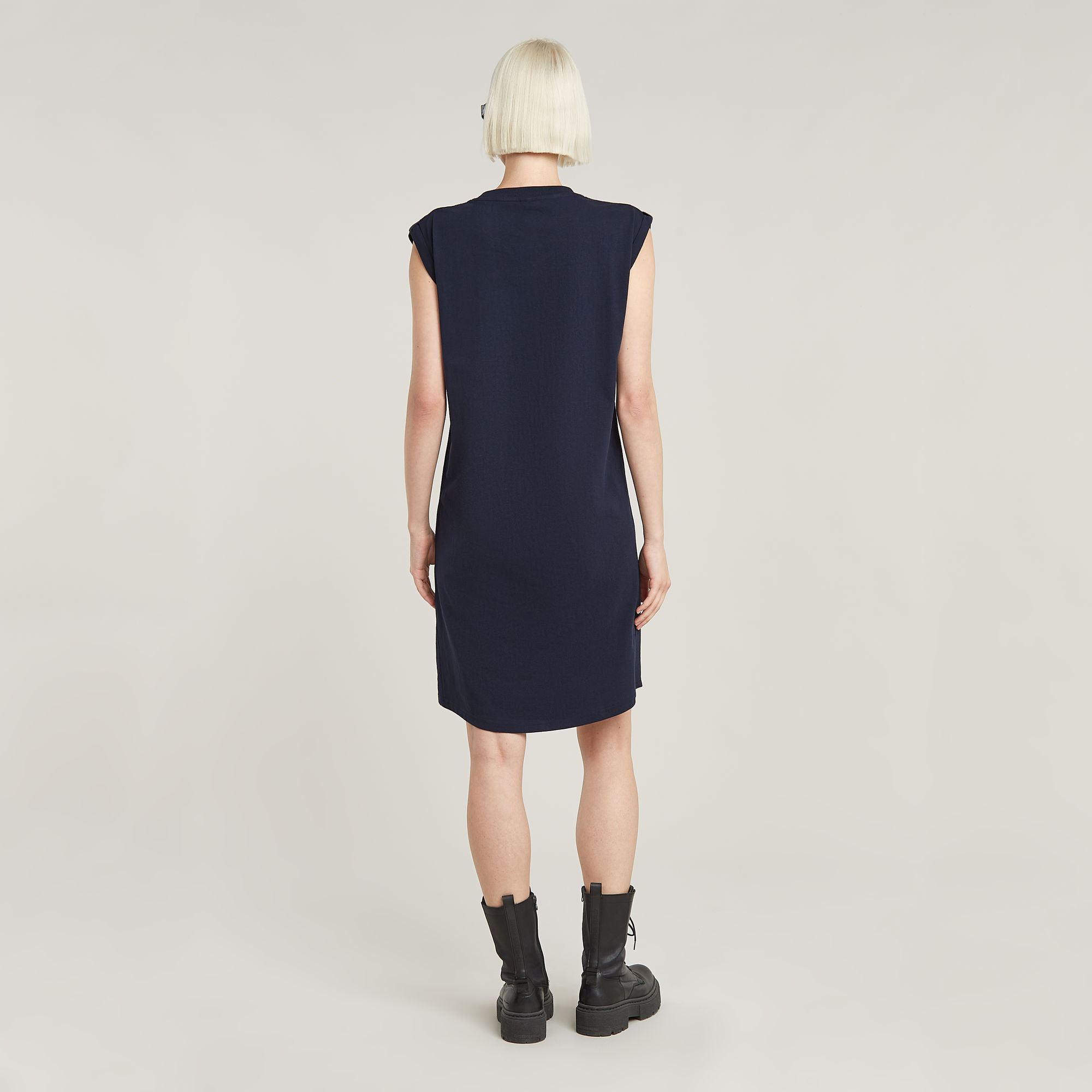 G-Star RAW Seam Detail Loose Jurk Donkerblauw Dames