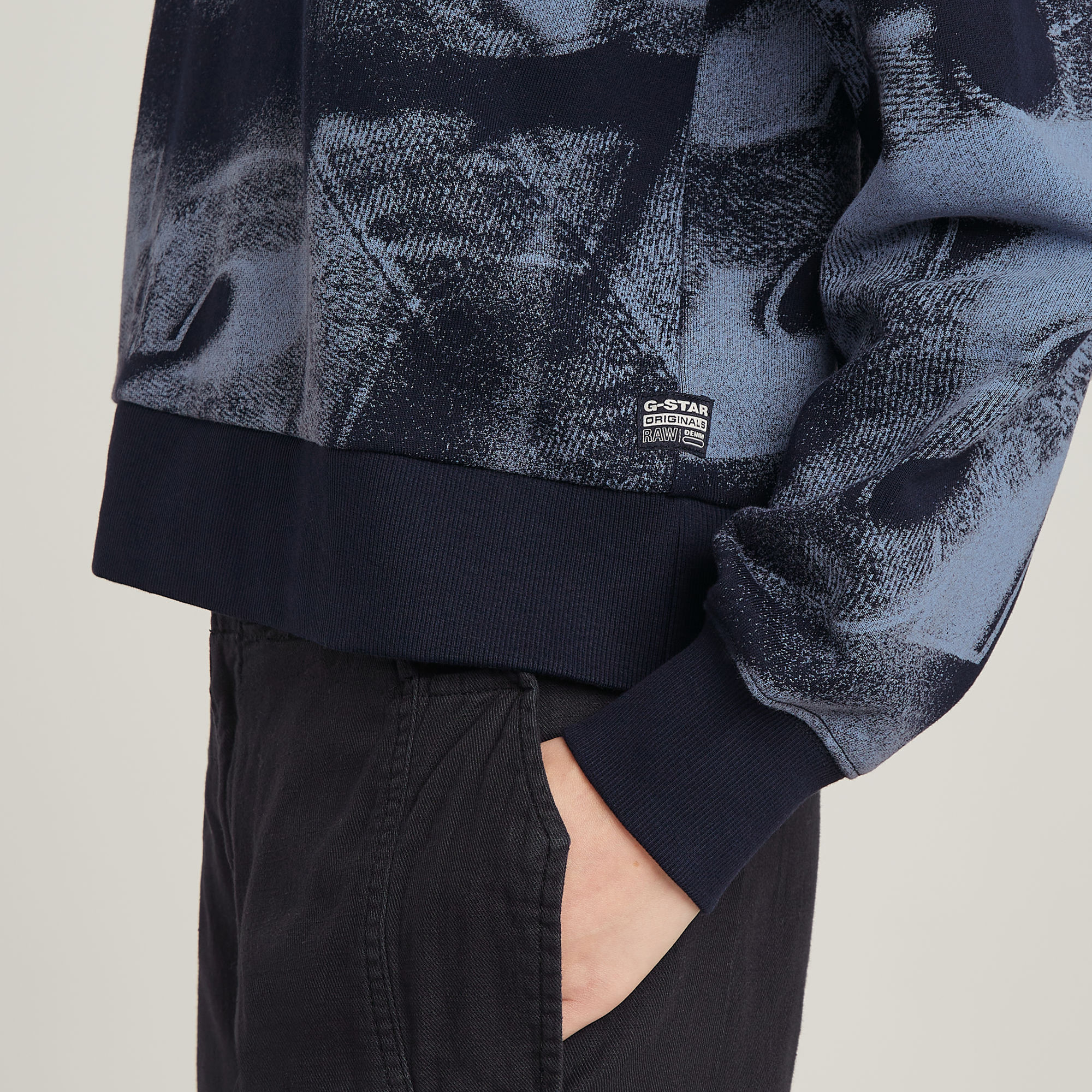 G-Star RAW Sprayed Letters Loose Hoodie Meerkleurig Dames