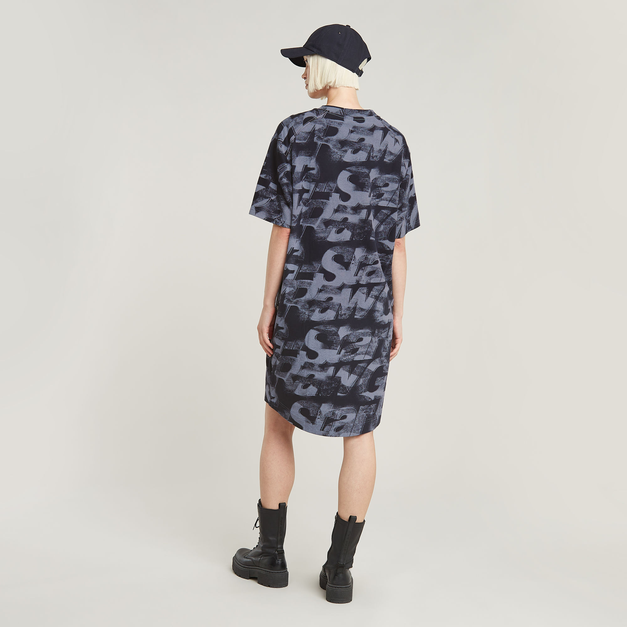 G-Star RAW Sprayed Letters Loose Jurk Meerkleurig Dames