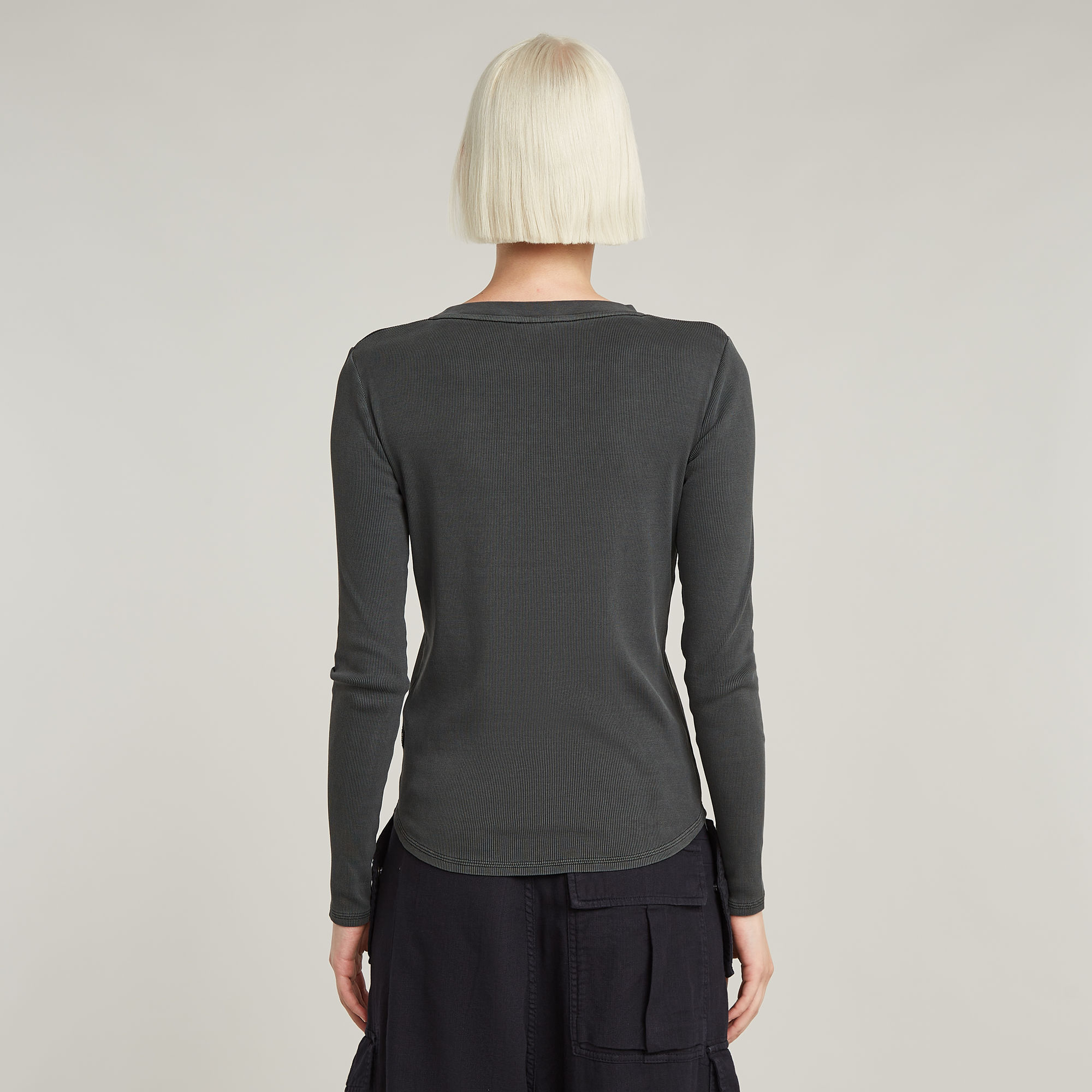 G-Star RAW Overdyed Slim Top Zwart Dames