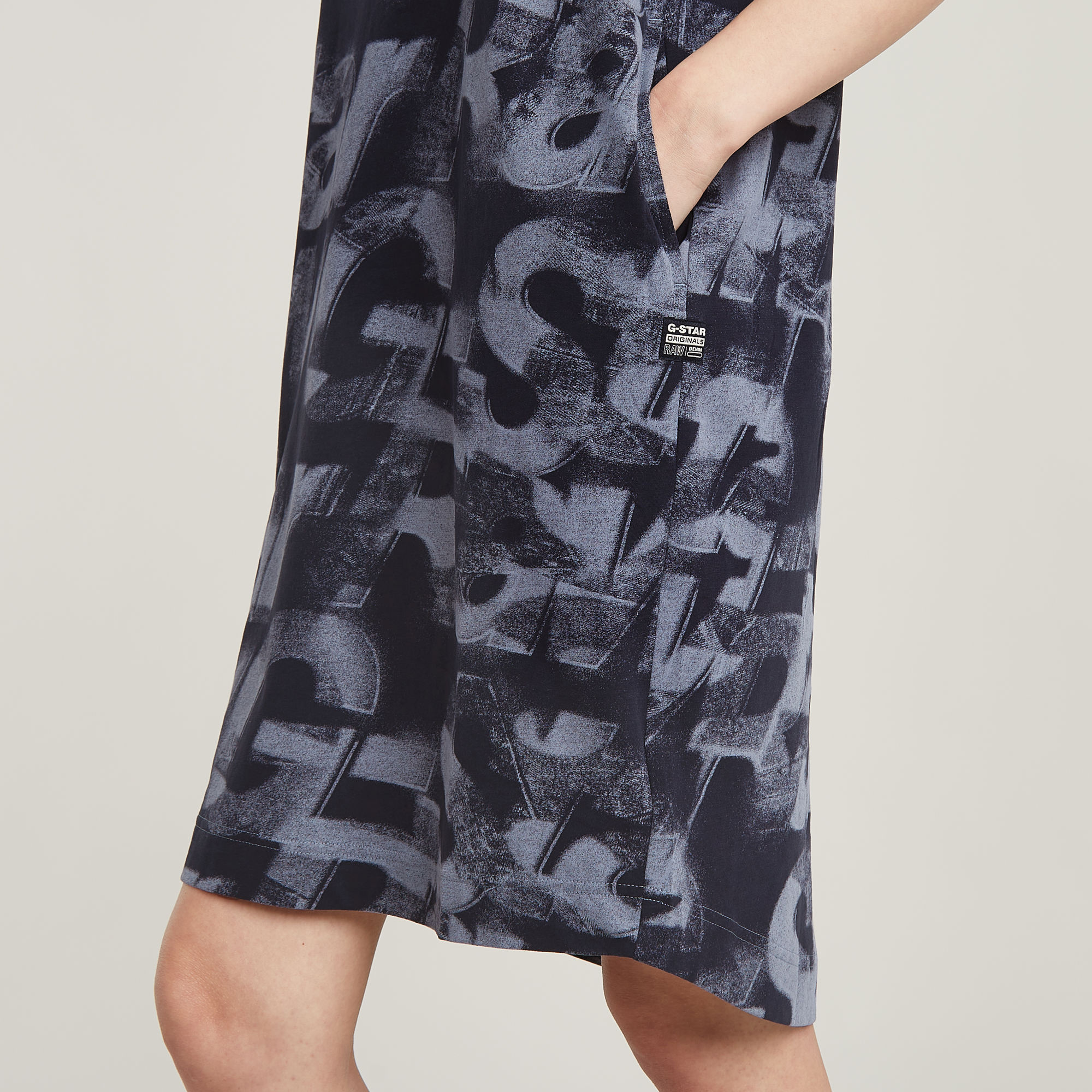 G-Star RAW Sprayed Letters Loose Jurk Meerkleurig Dames