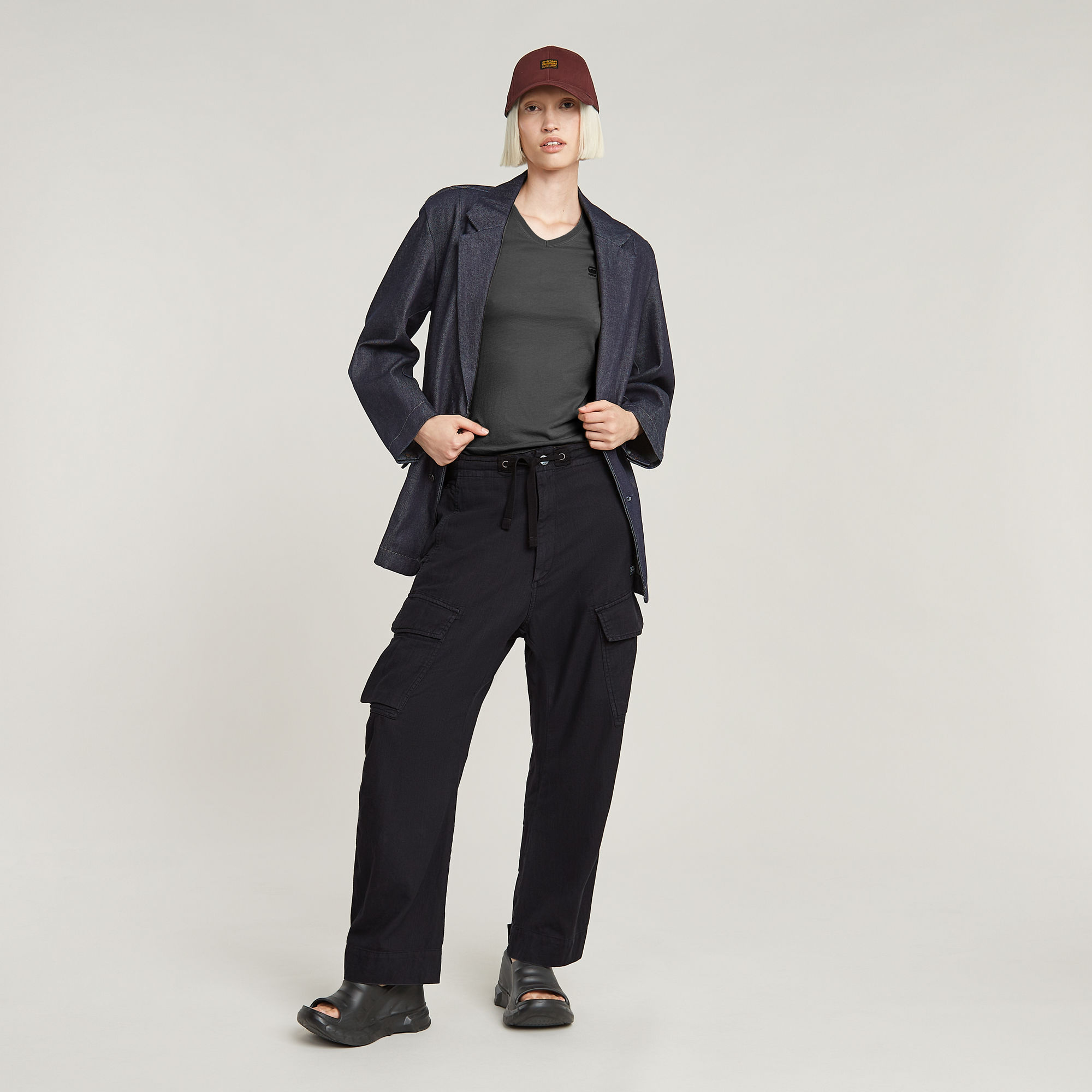 G-Star RAW Summer Snow Cargo Broek Zwart Dames