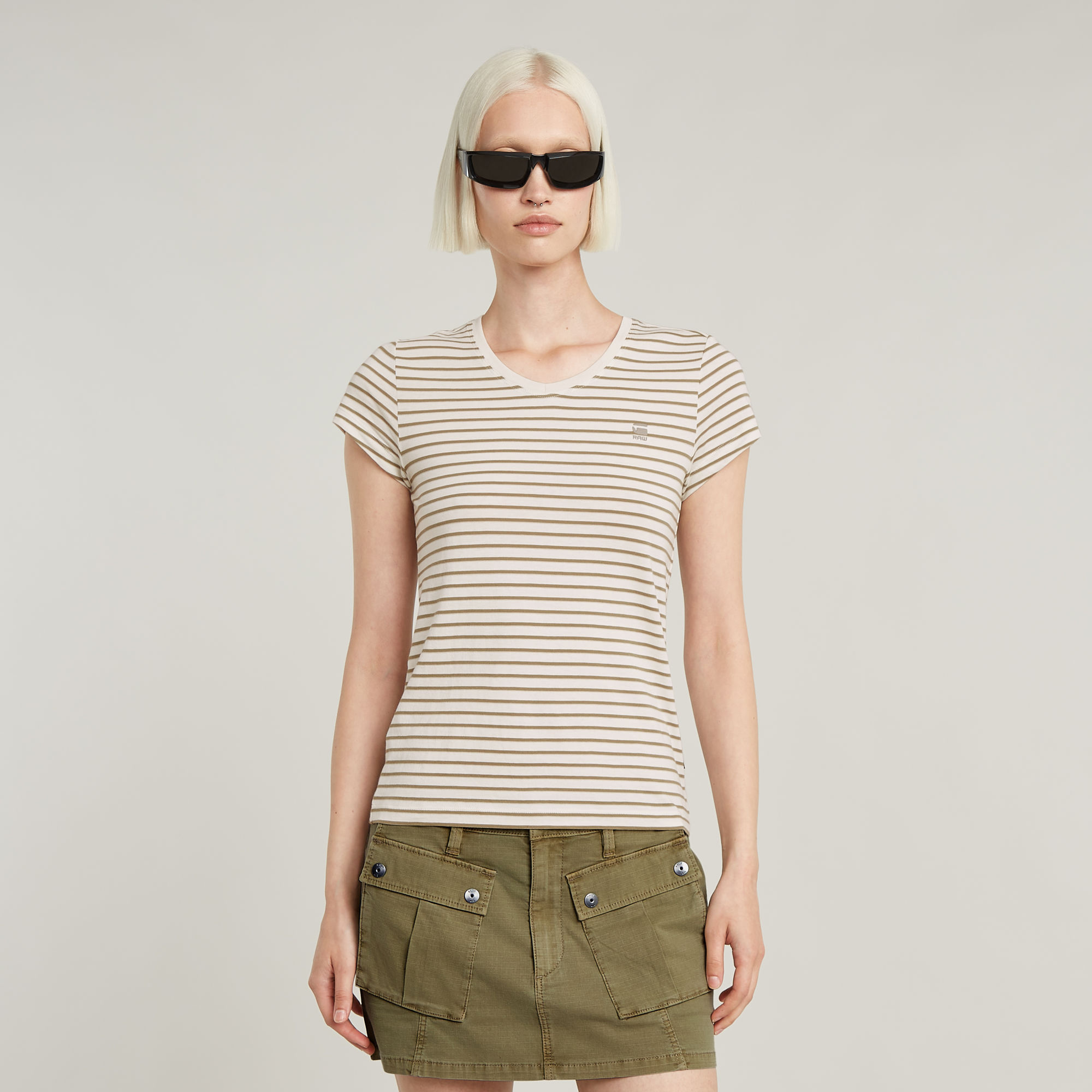 

Stripe Eyben Slim V-Neck Top 2.0 - Multi color - Women