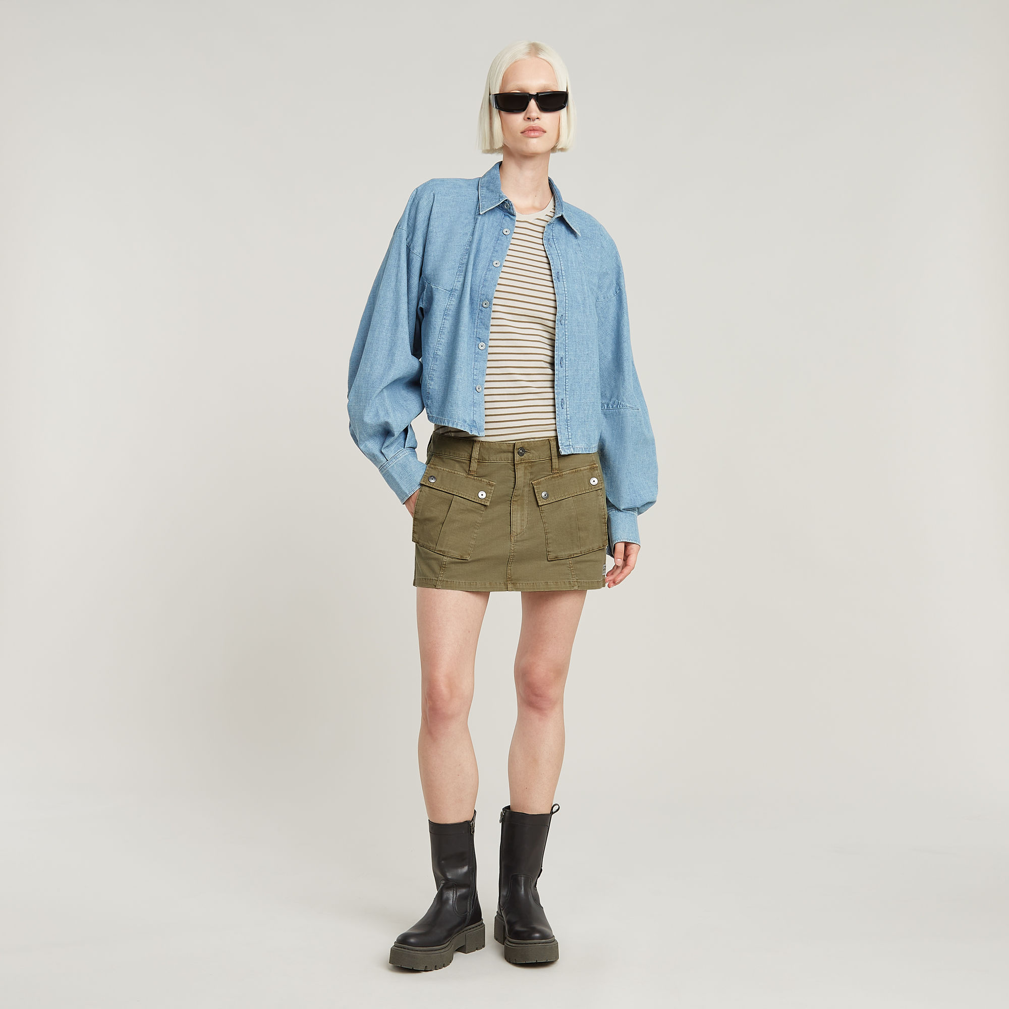 G-Star RAW Minirok Cargo Groen Dames