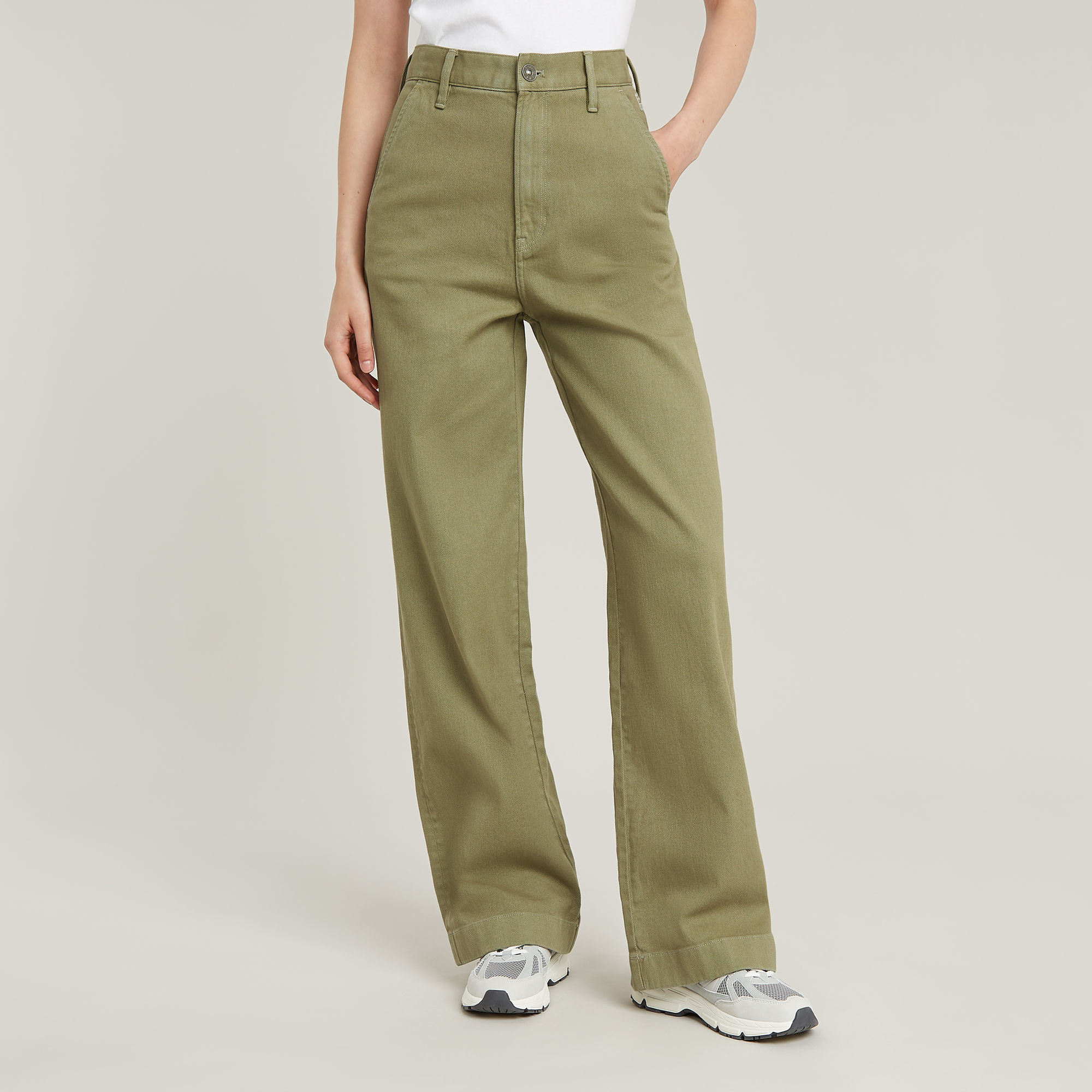 

Deck 2.0 High Loose Chino - Green - Women