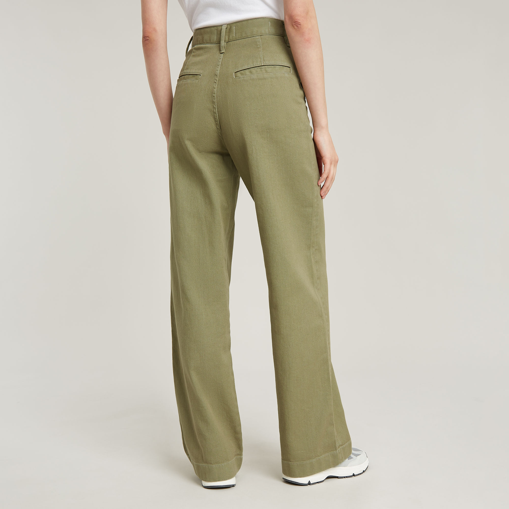 G-Star RAW Deck 2.0 High Loose Chino Groen Dames