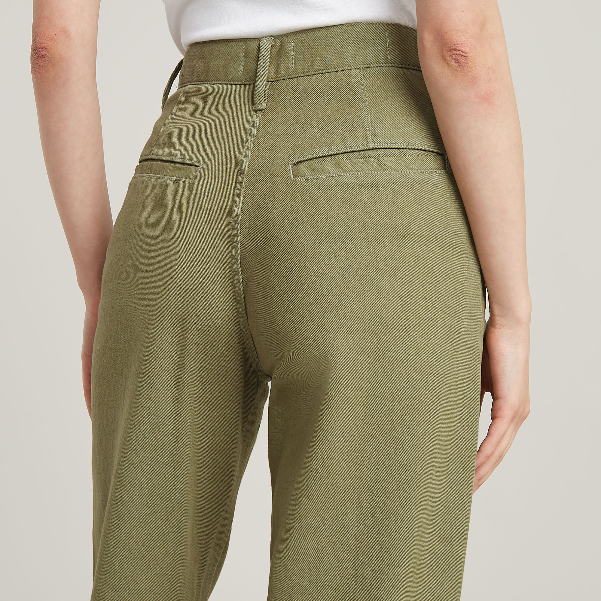 G-Star RAW Deck 2.0 High Loose Chino Groen Dames