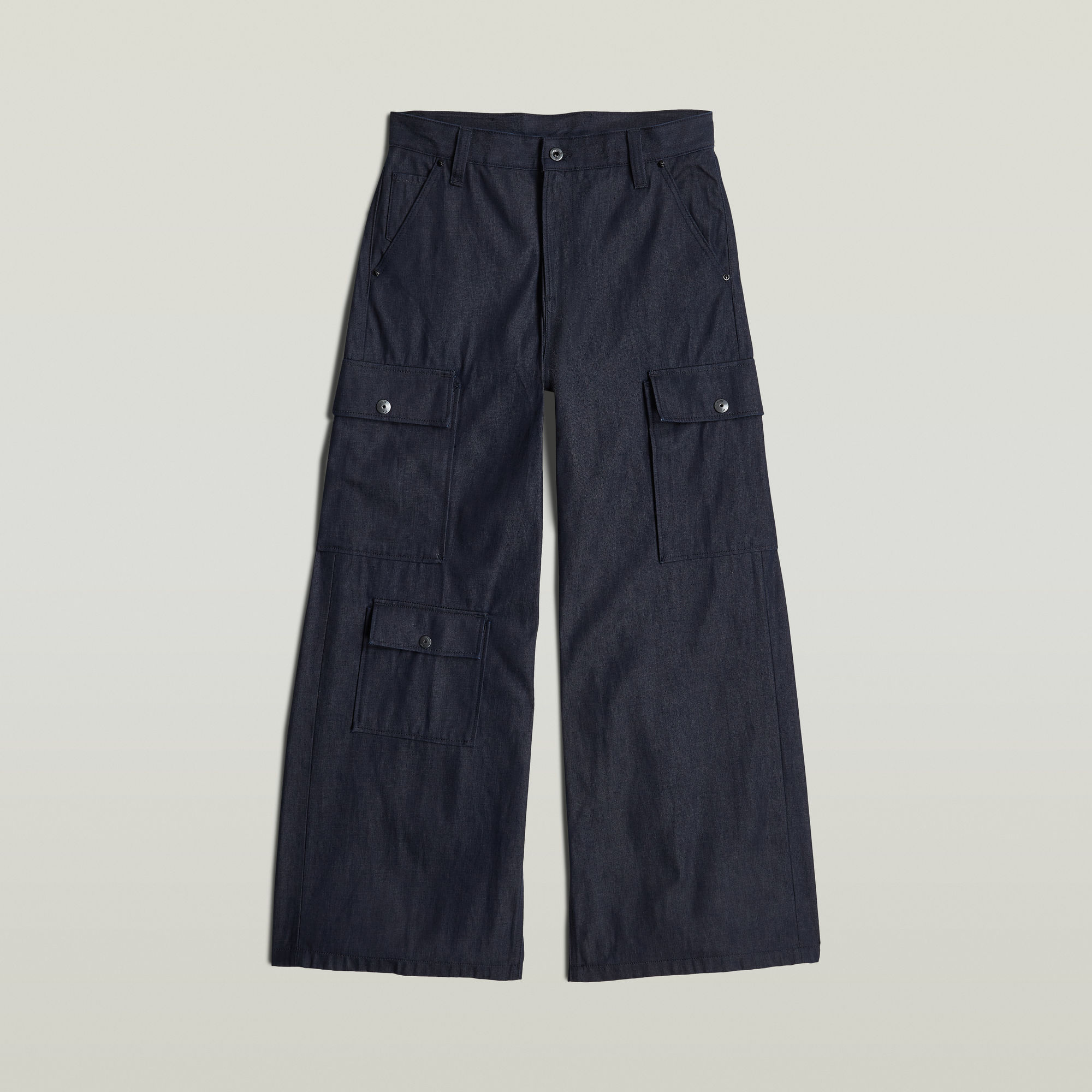 G-Star RAW Mega Cargo Broek Denim Donkerblauw Dames