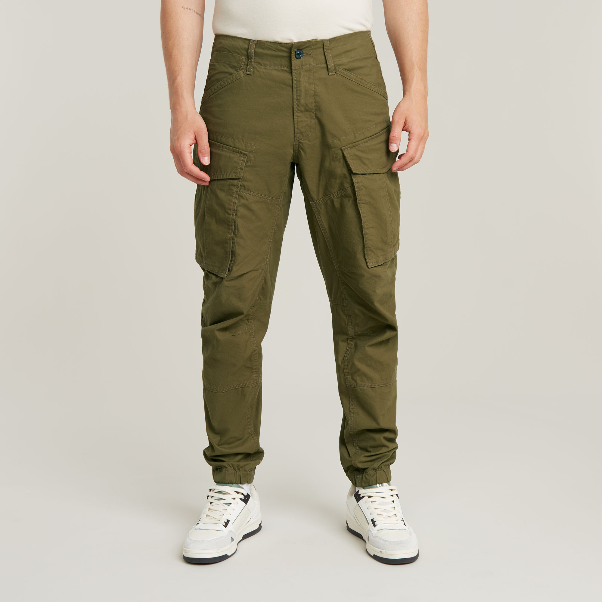 

Cargo Broek 3D Regular Tapered Cuffed - Groen - Heren