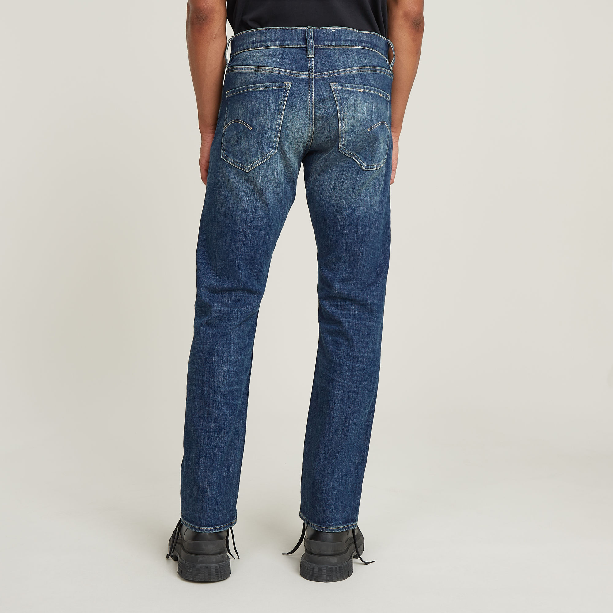 G-Star RAW Mosa Straight Jeans Donkerblauw Heren