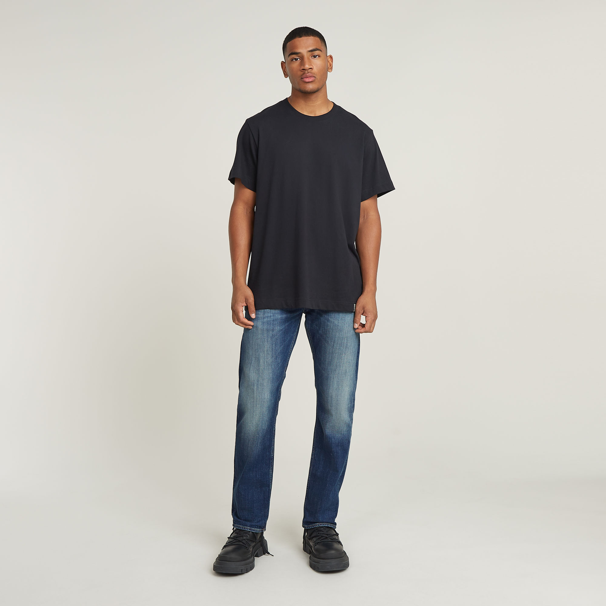 G-Star RAW Mosa Straight Jeans Donkerblauw Heren