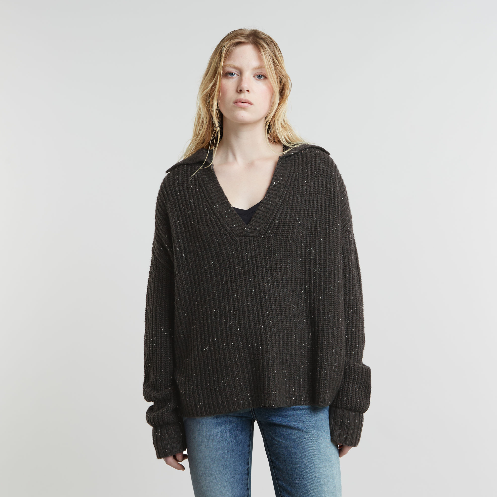 G-Star RAW Loose Polo Heavy Knitted Meerkleurig Dames