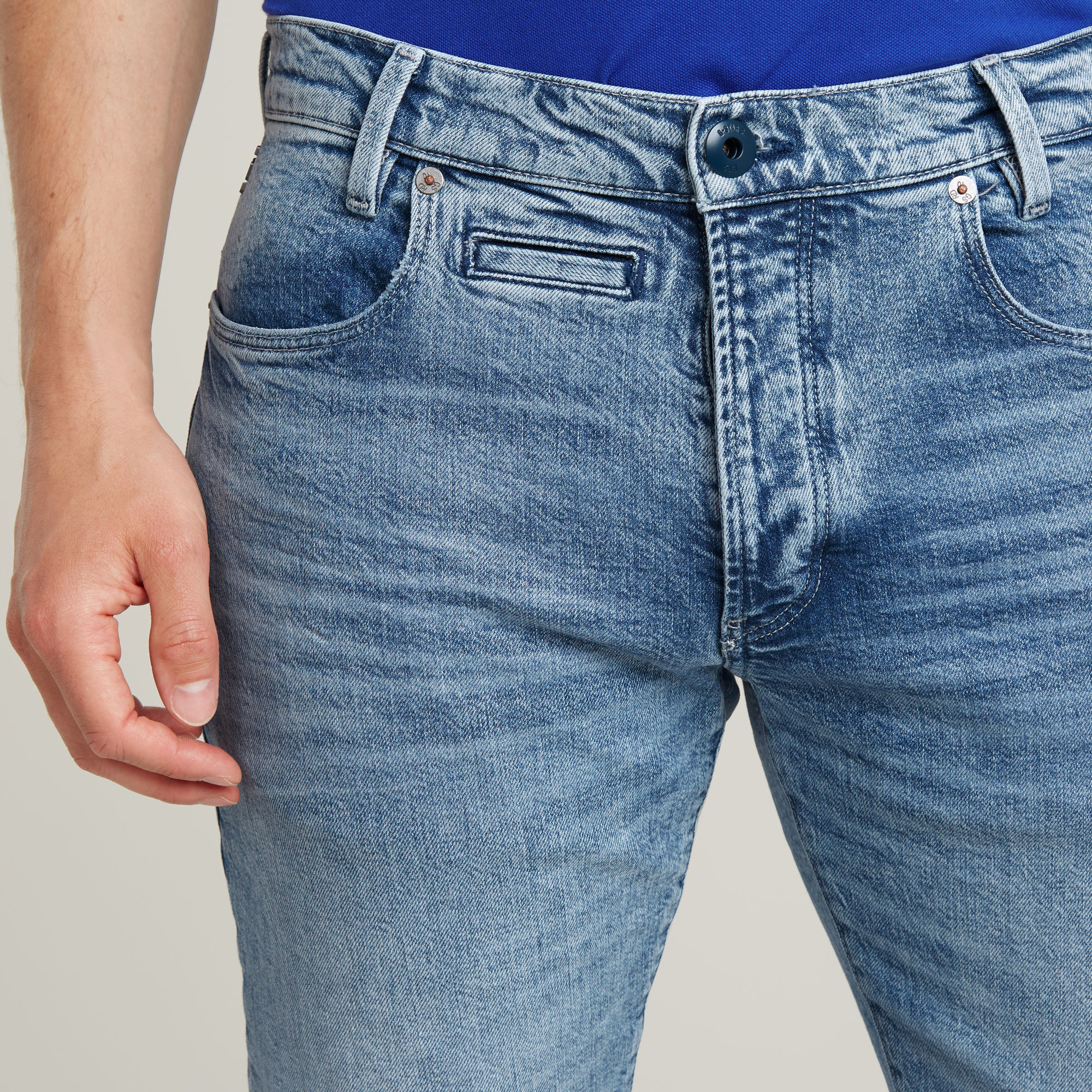 G-Star RAW D-Staq 5-Pocket Slim Jeans Lichtblauw Heren