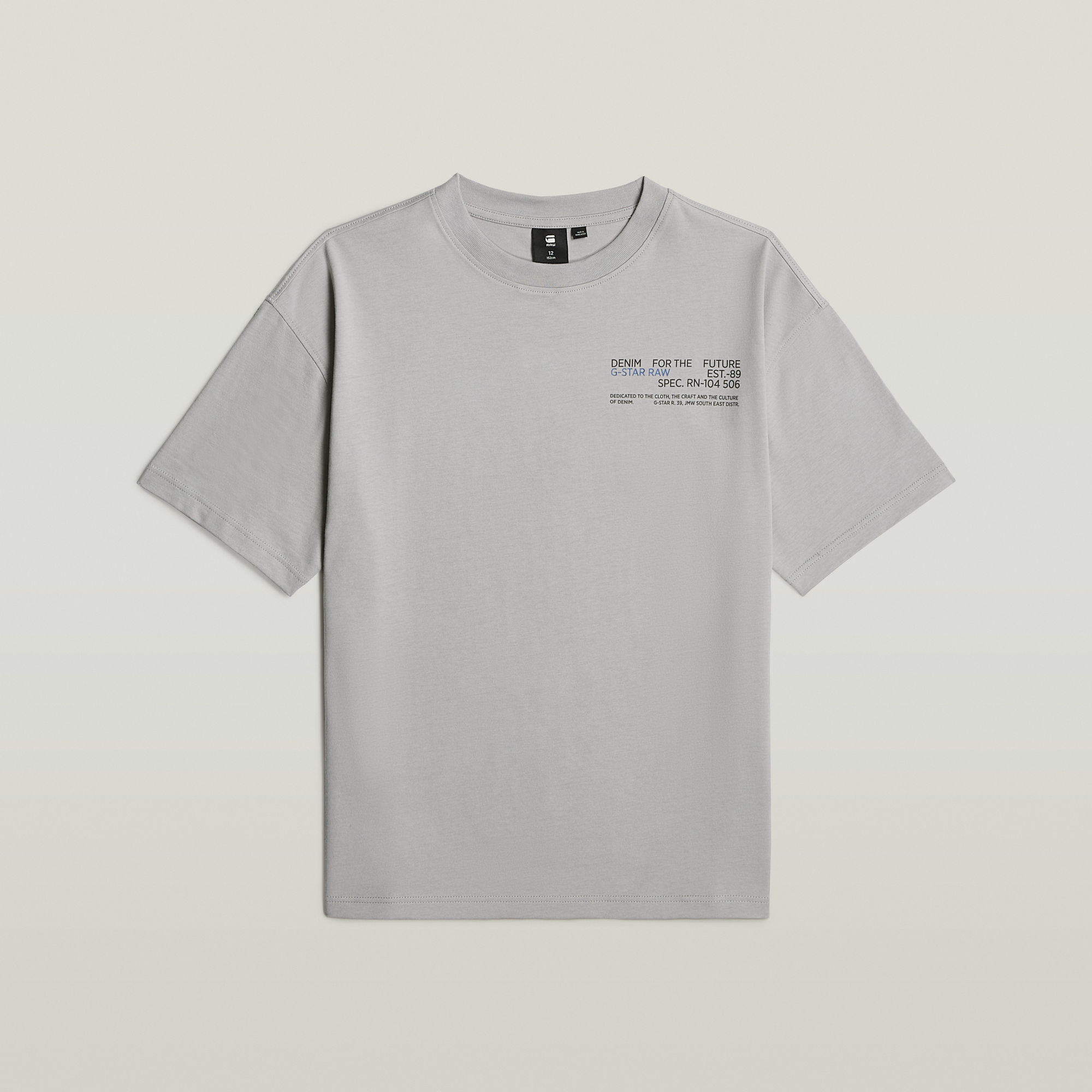 G-Star RAW Jongens T-Shirt Boxy Grijs jongens