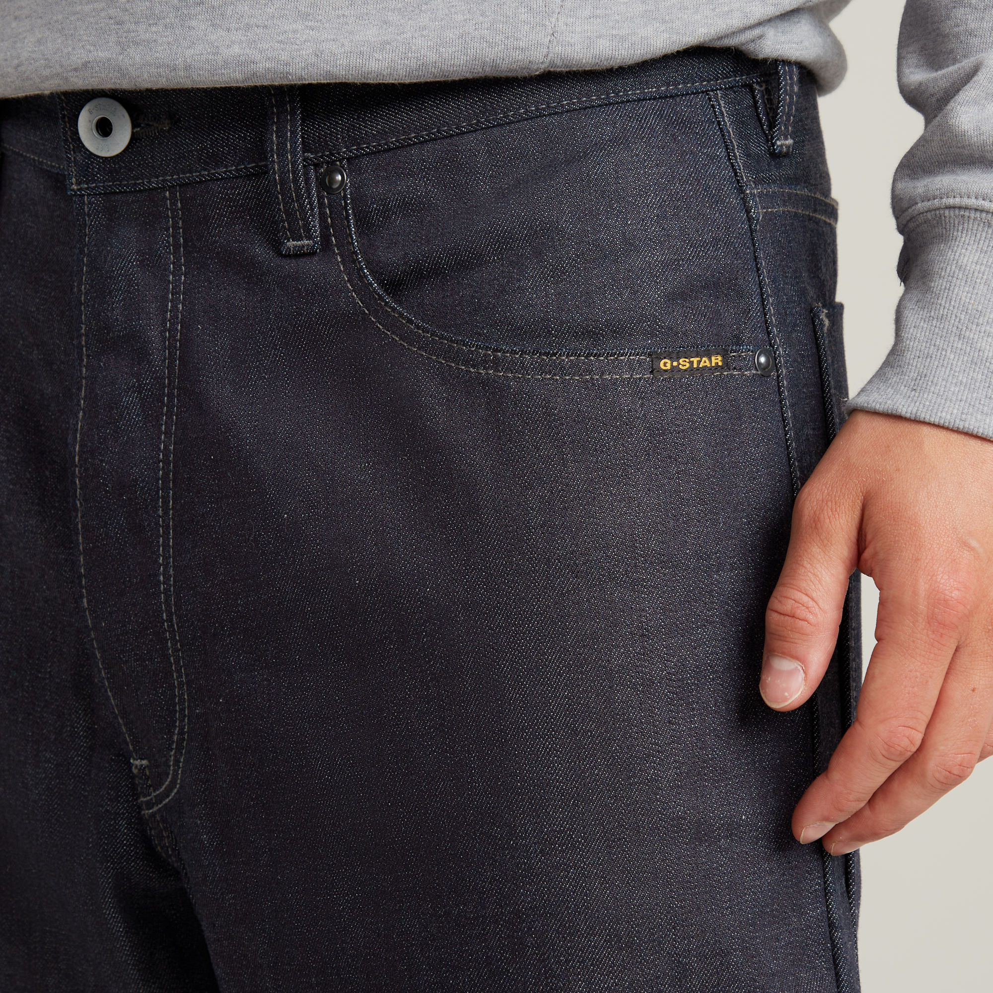 G-Star RAW Long Pocket Loose Jeans Donkerblauw Heren