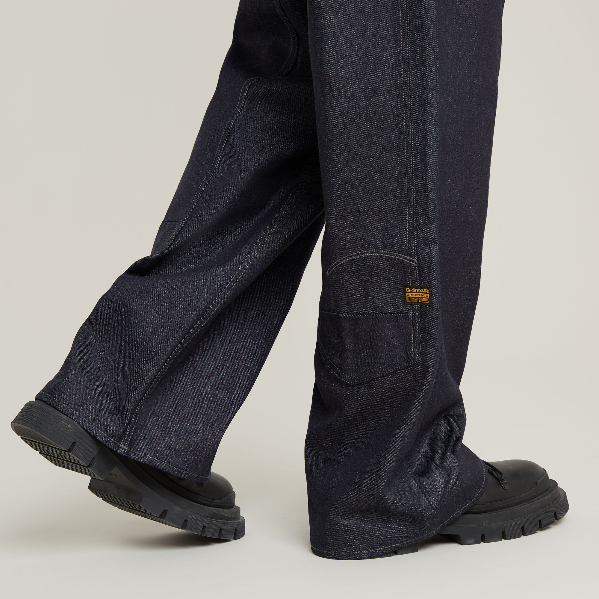 G-Star RAW Long Pocket Loose Jeans Donkerblauw Heren