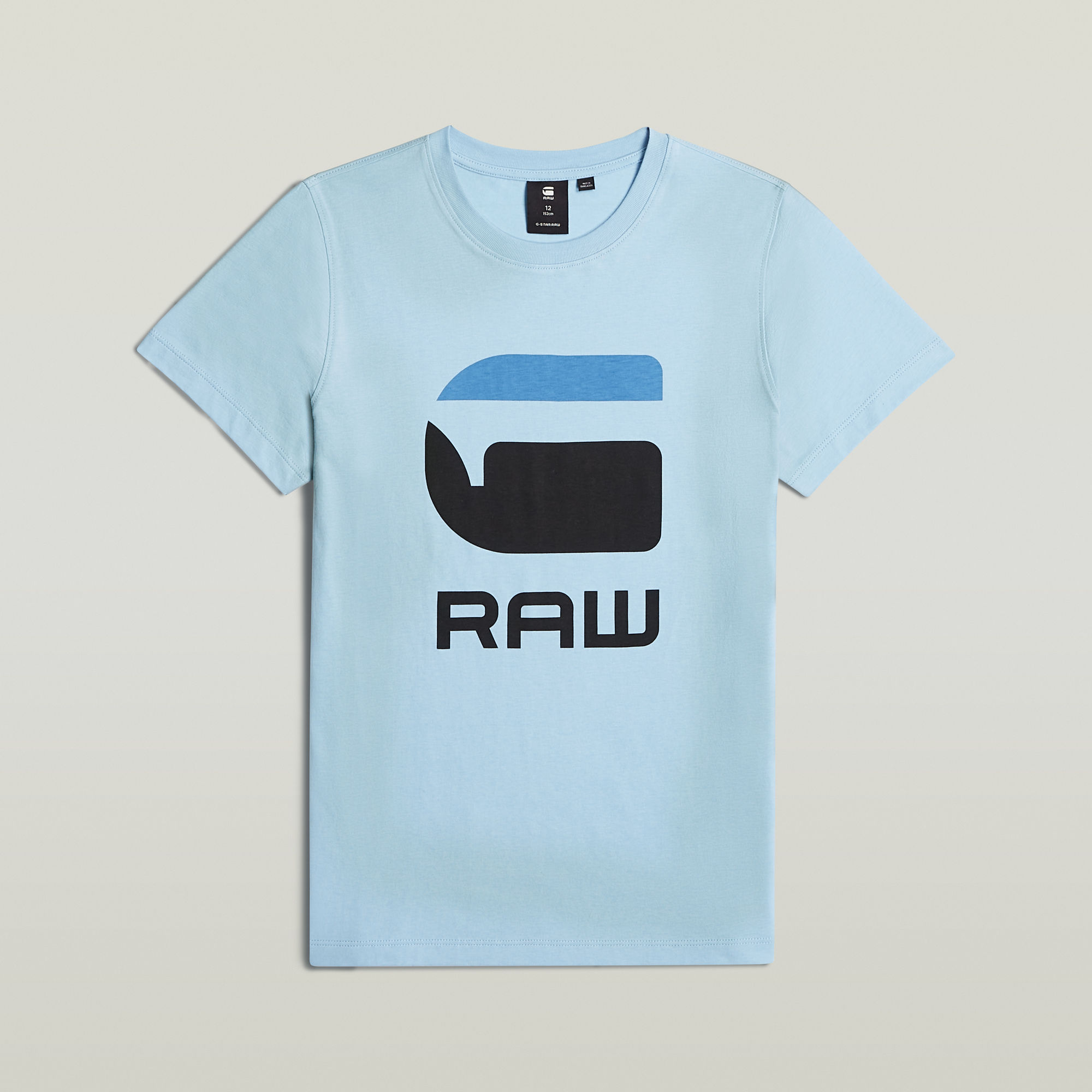 G-Star RAW Jongens T-Shirt Regular Lichtblauw jongens
