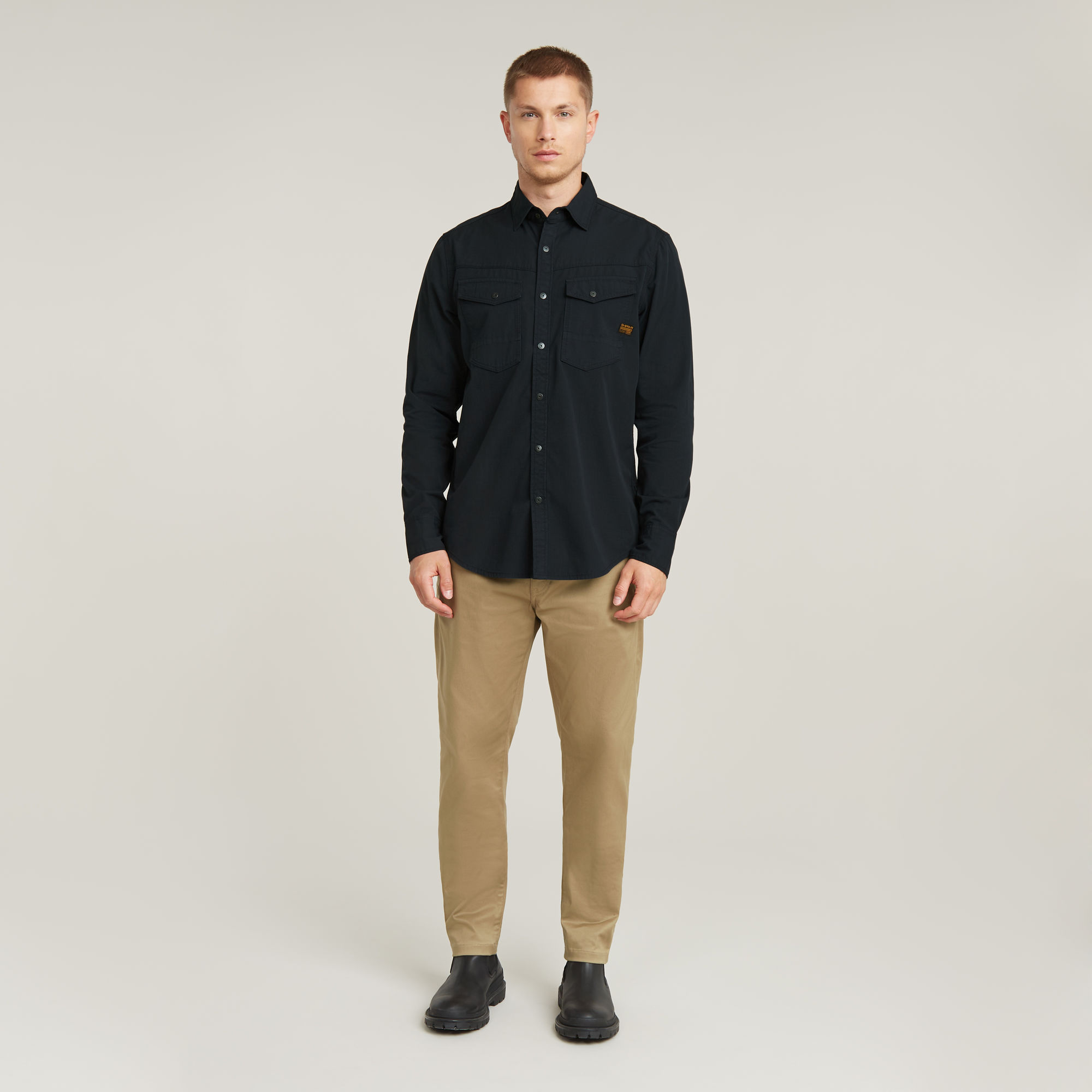 G-Star RAW Dakota Slim Shirt Donkerblauw Heren