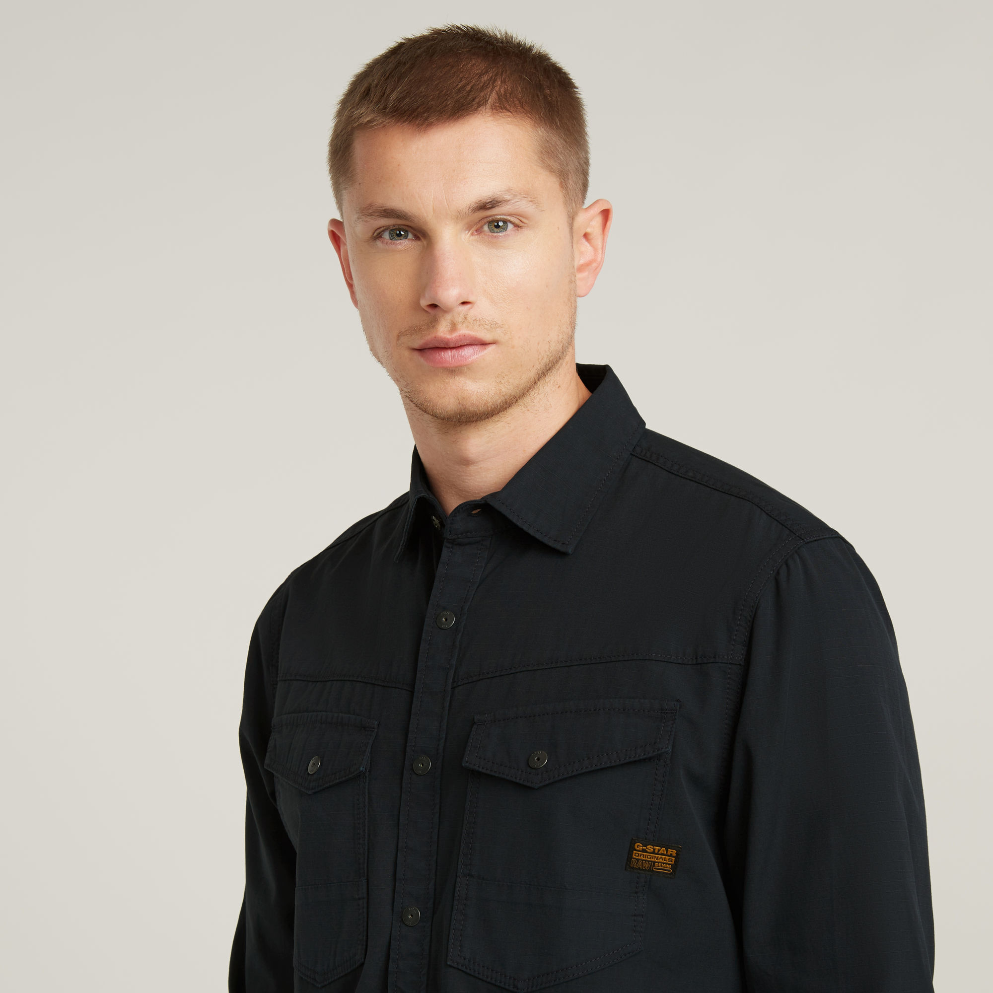 G-Star RAW Dakota Slim Shirt Donkerblauw Heren