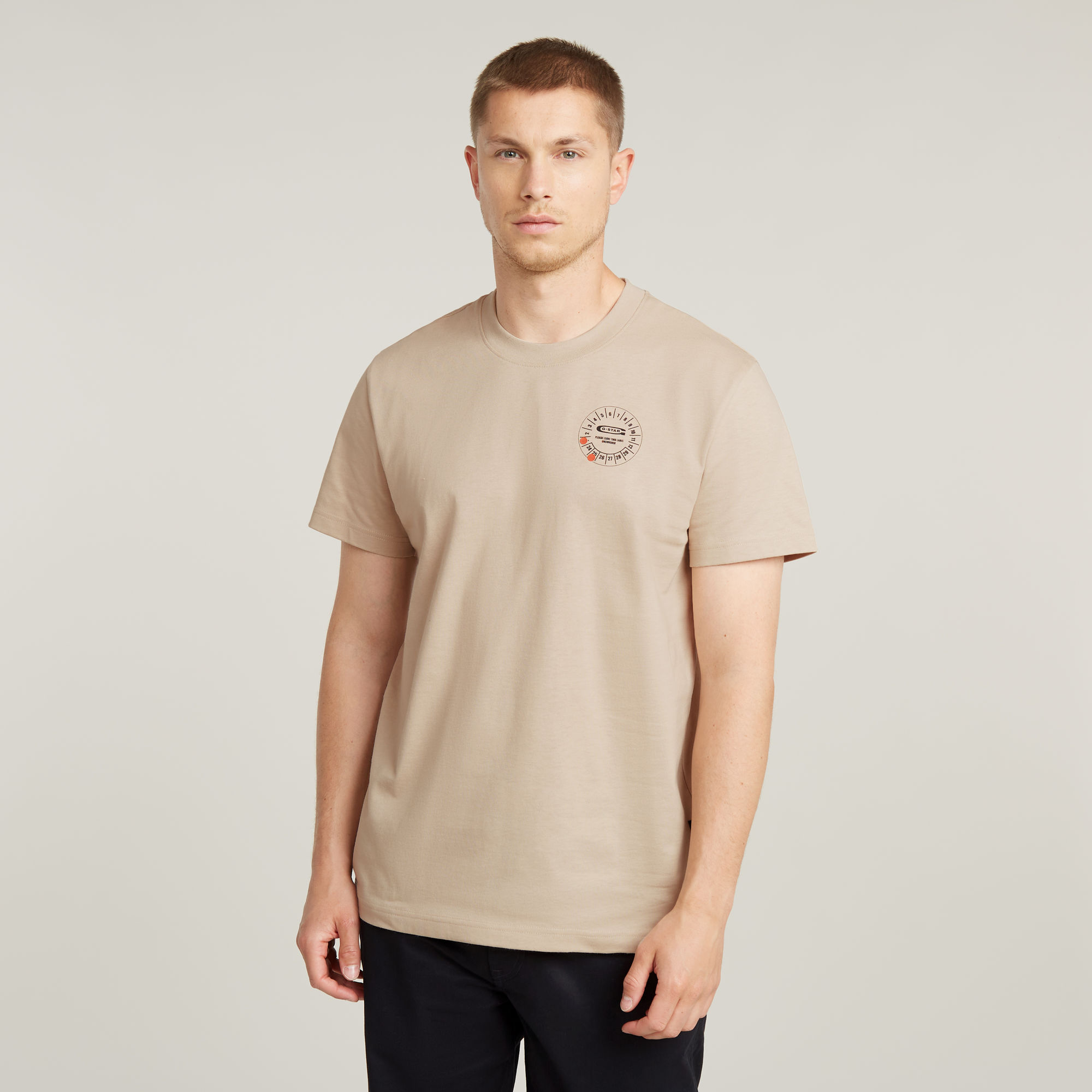 Gauge T-Shirt - Beige - Herren